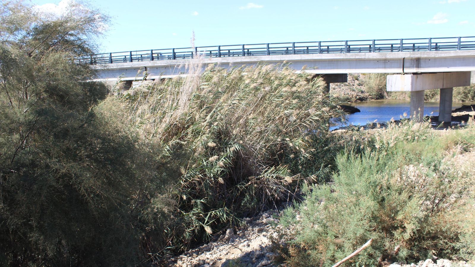 El nuevo puente de la carretera Vera-Garrucha.
