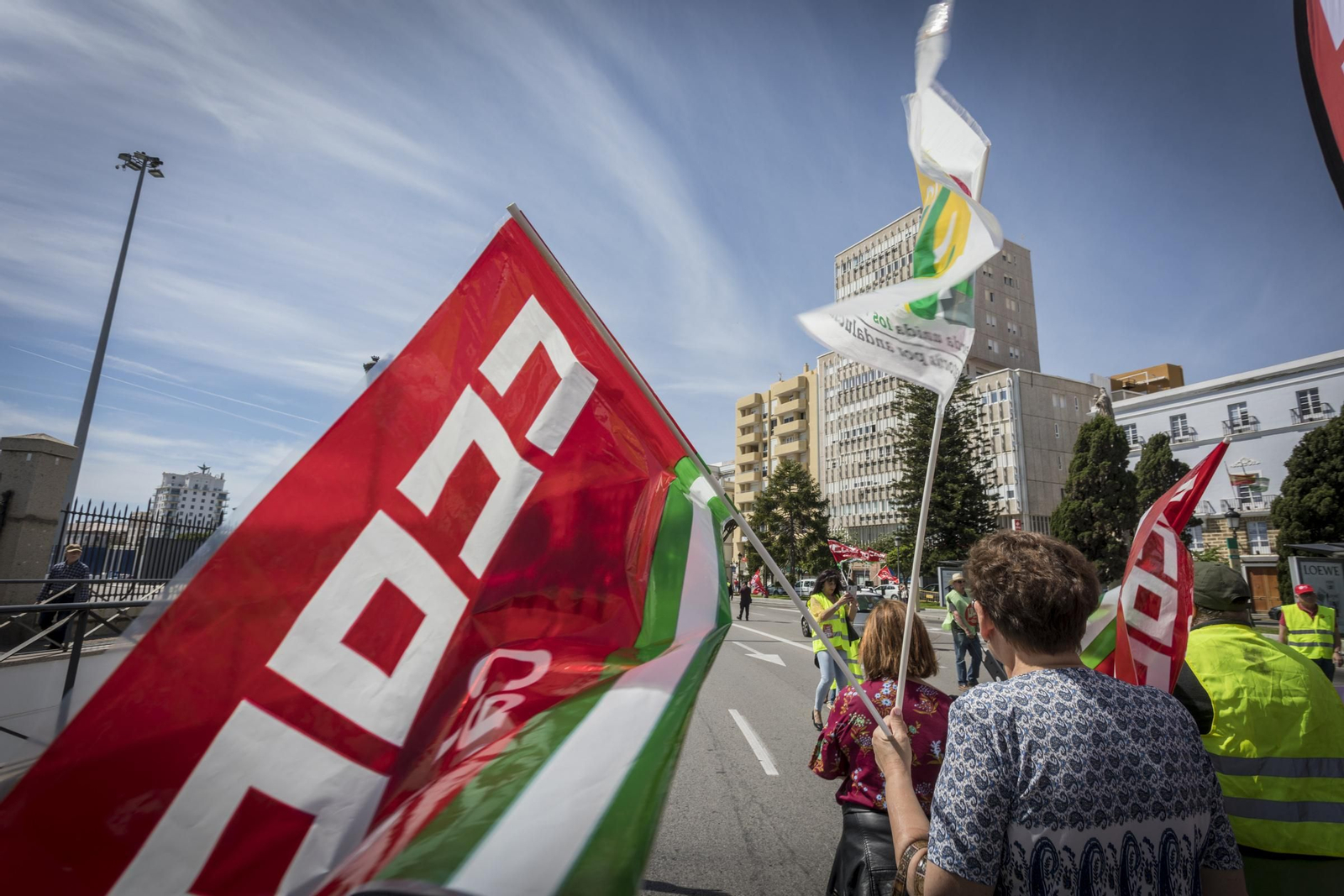 Manifestación de UGT y CCOO