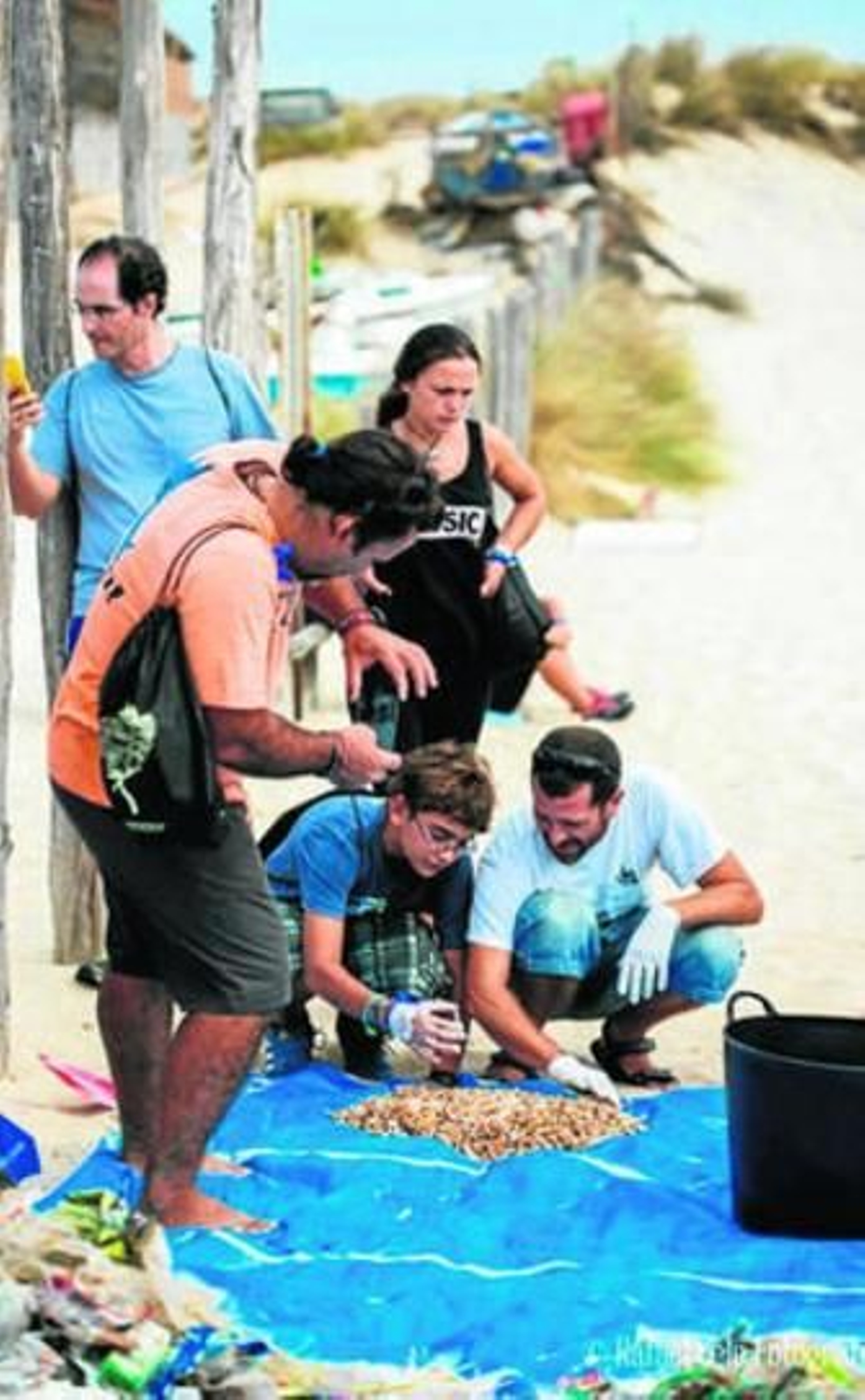 Una parte de los residuos recogidos fueron colillas.
