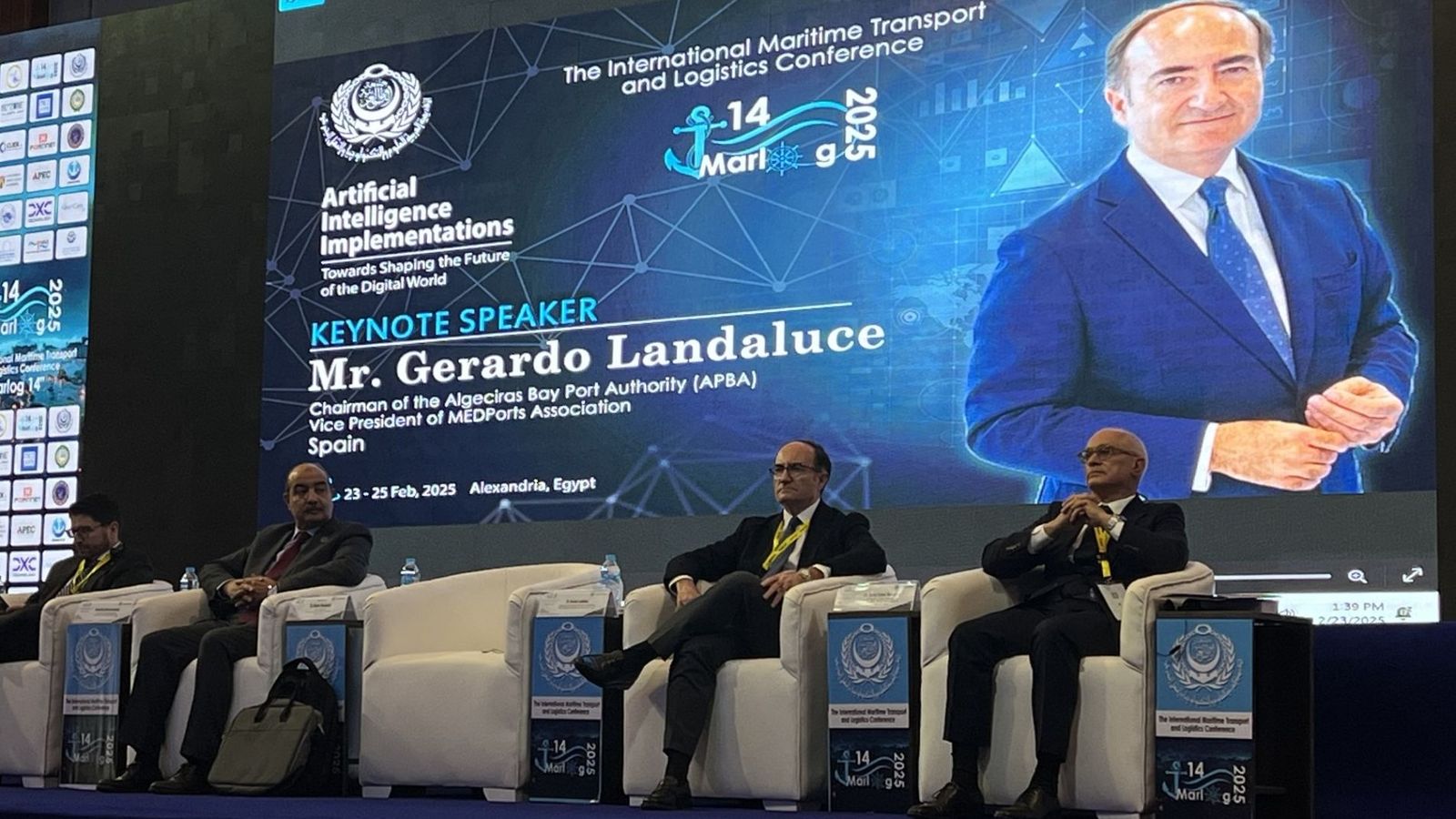 Gerardo Landaluce, durante el Congreso Internacional Marlog 14.