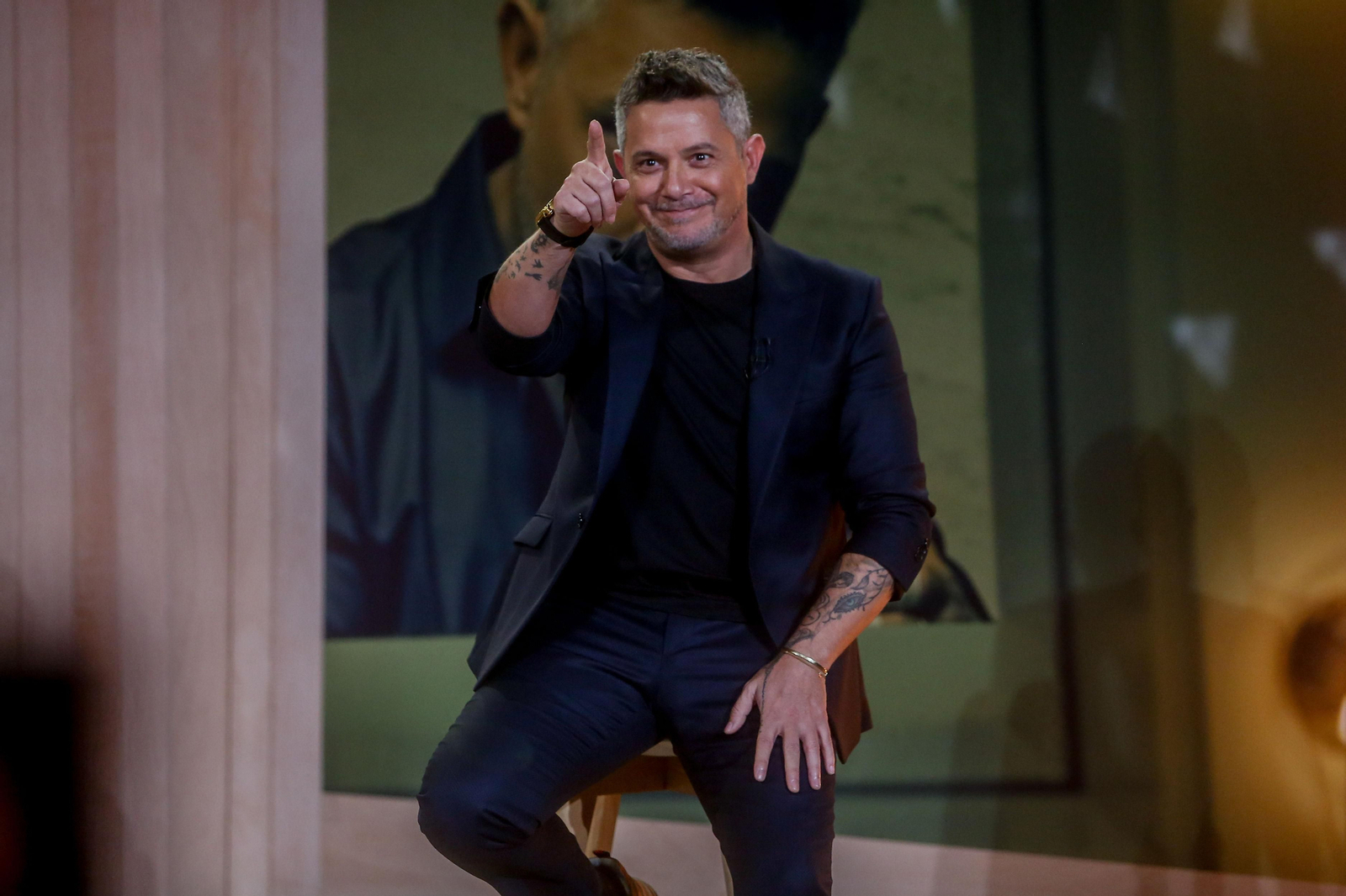 Alejandro  Sanz , durante la presentación de su último disco.