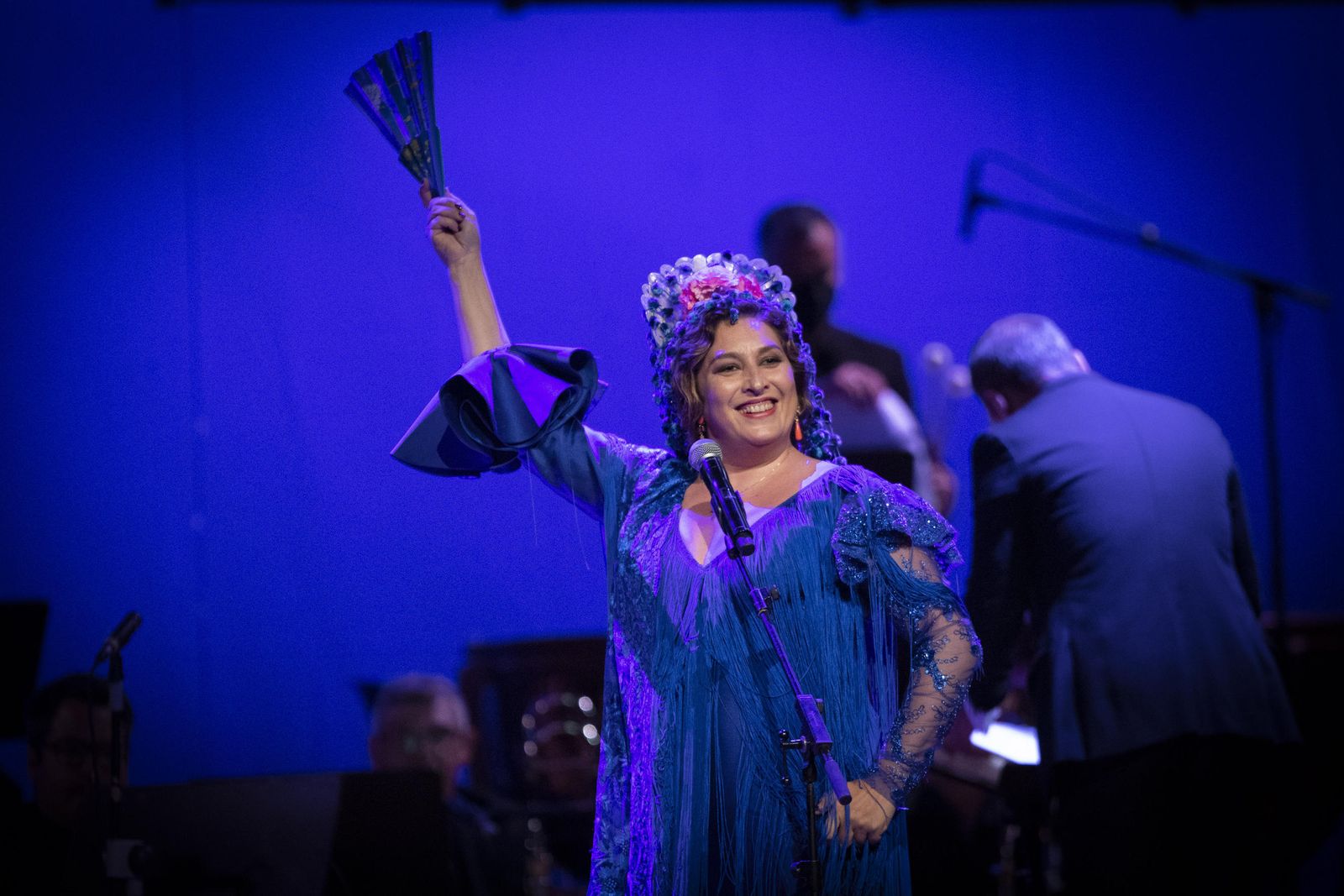 Estrella Morente, durante una actuación.