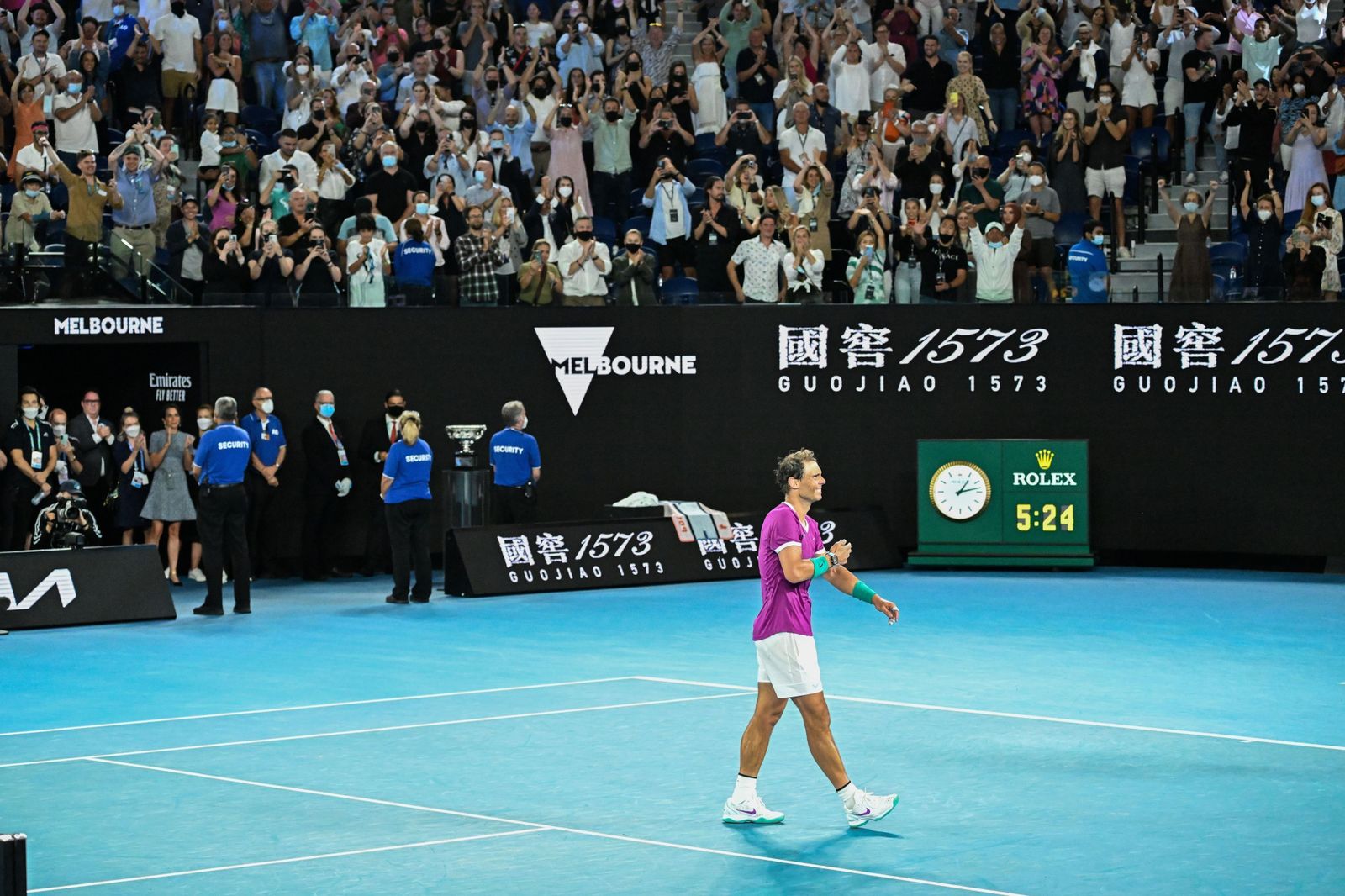 Las imágenes del histórico triunfo de Nadal sobre Medvedev (y 8)