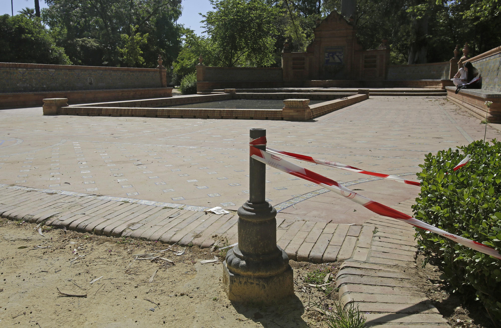 Destrozos en el Parque de María Luisa