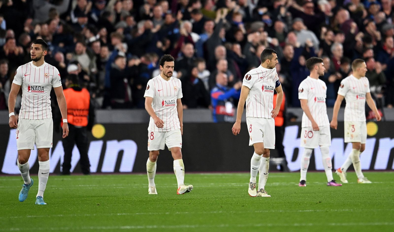 Las imágenes del West Ham - Sevilla