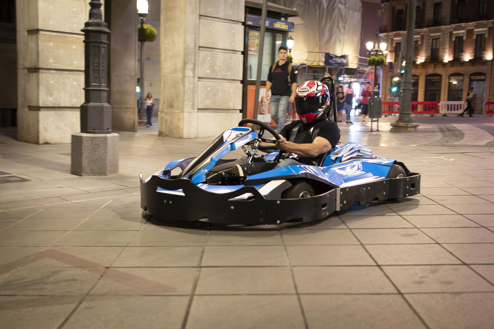 Así se probó el circuito urbano de karts de Granada, en imágenes