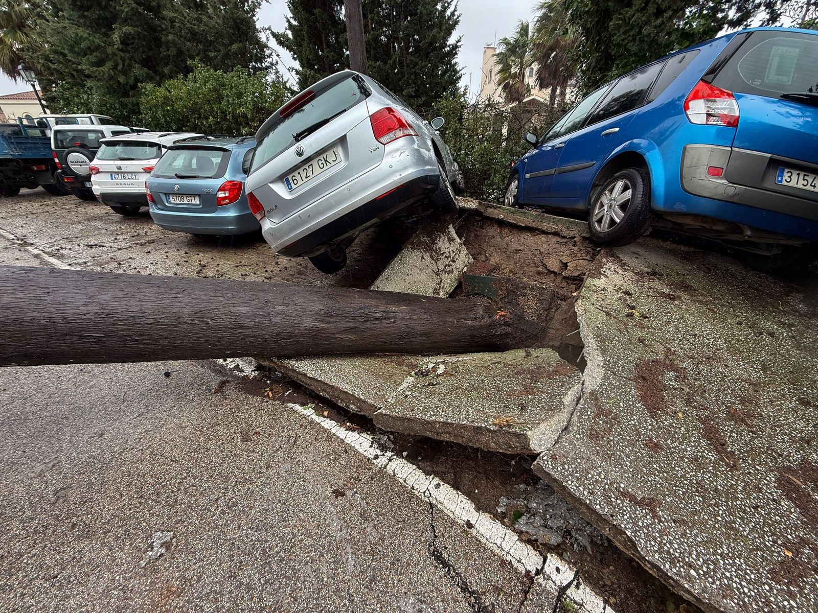 Fotos: Así amaneció el Campo de Gibraltar tras el paso de la borrasca Leonardo