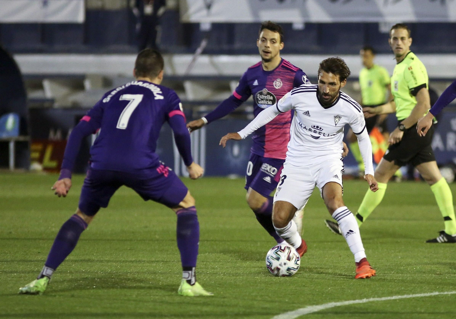 Instante del Marbella-Real Valladolid.