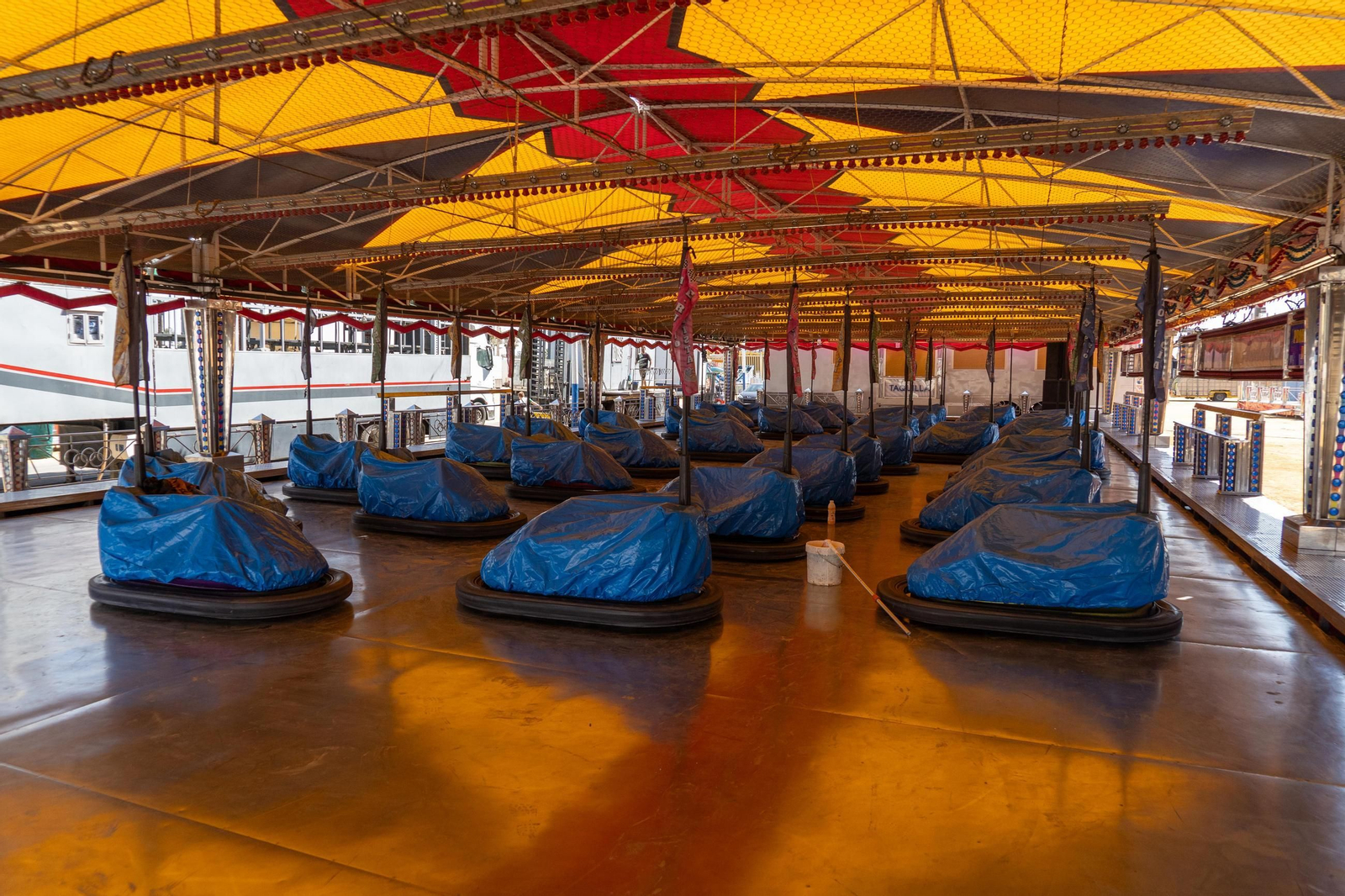 Imágenes de las Fiestas Colombinas días antes de su inauguración