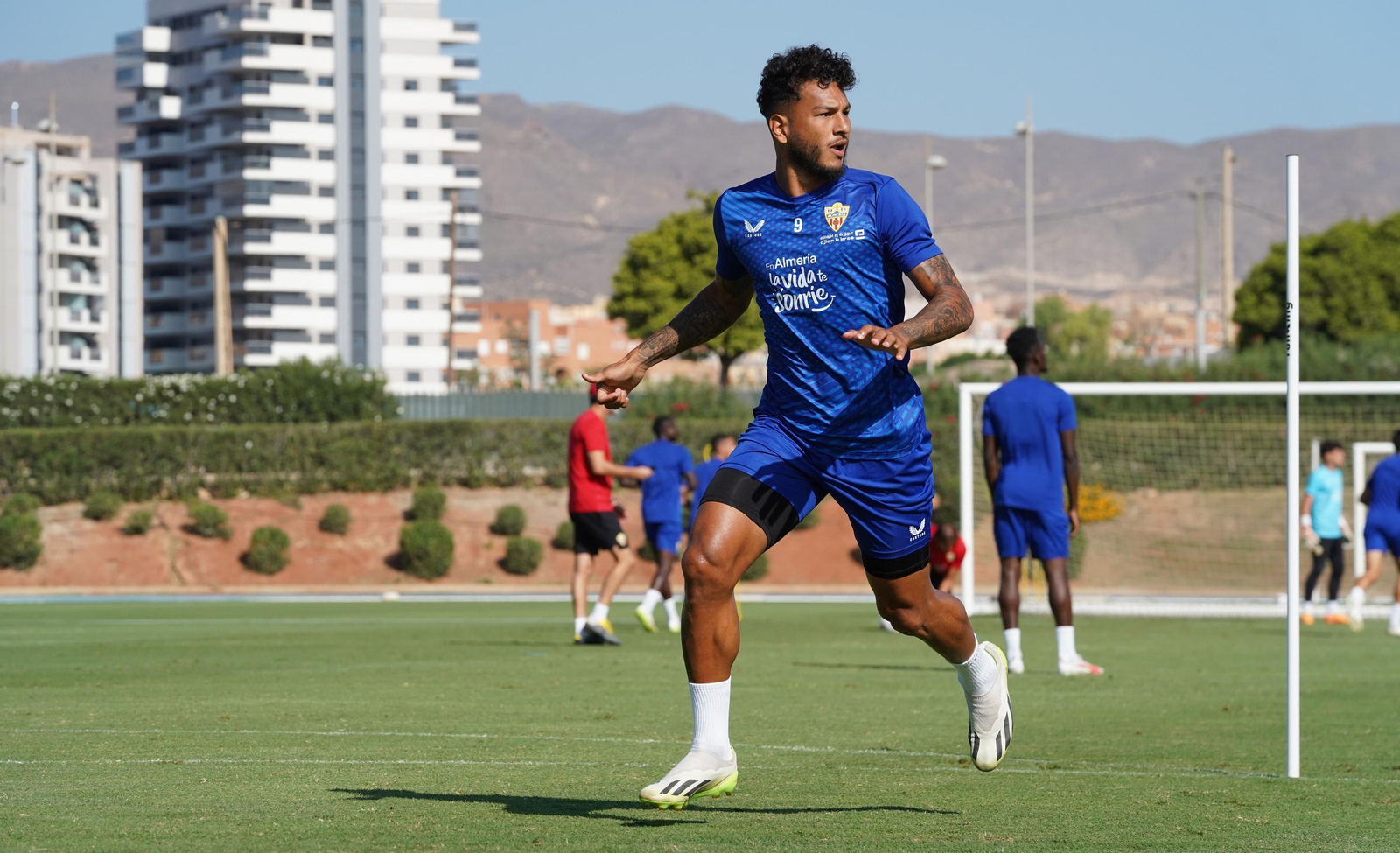 El delantero sudamericano, en un entrenamiento reciente