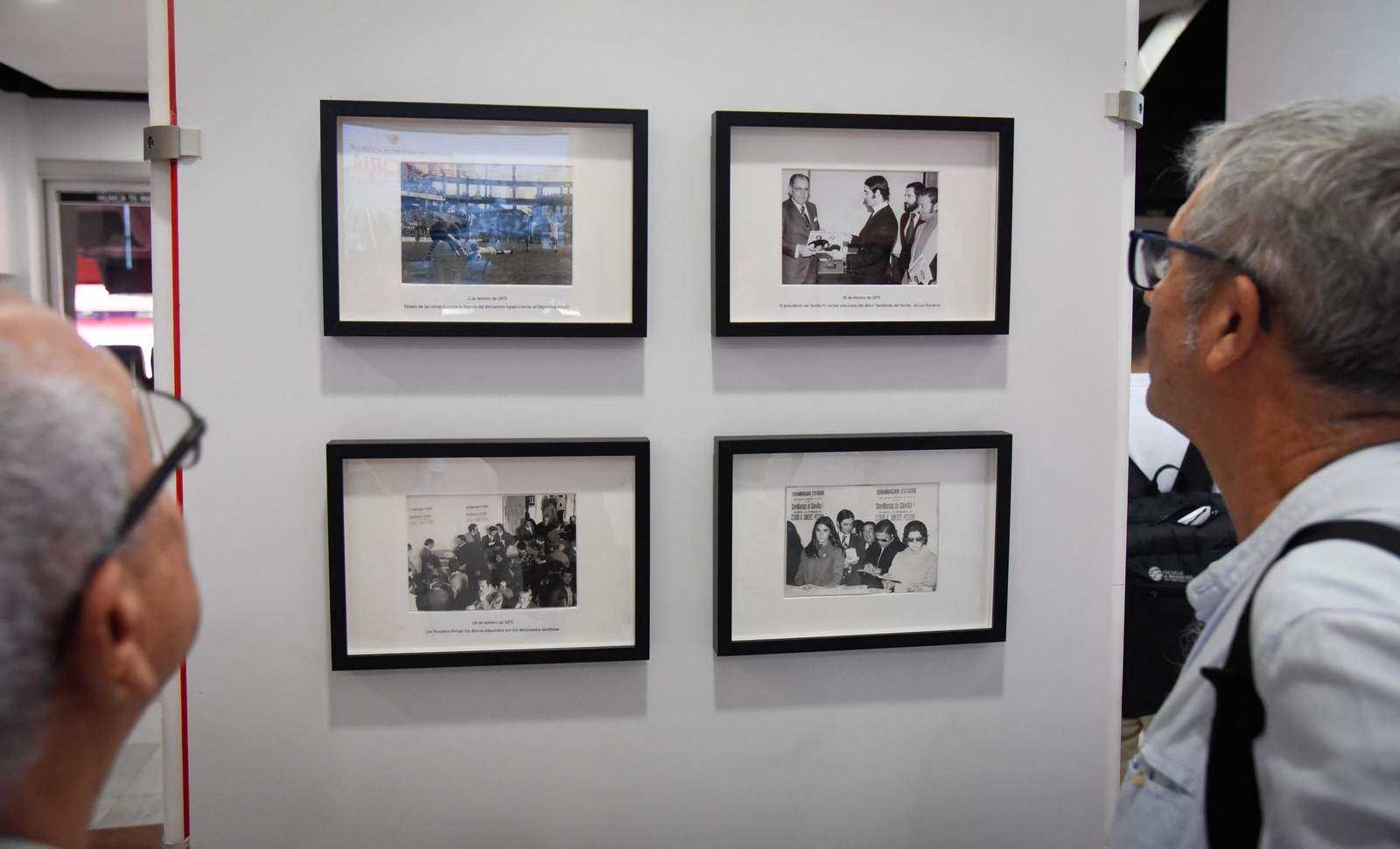 La exposición del 50º aniversario del cerramiento del estadio Ramón Sánchez-Pizjuán