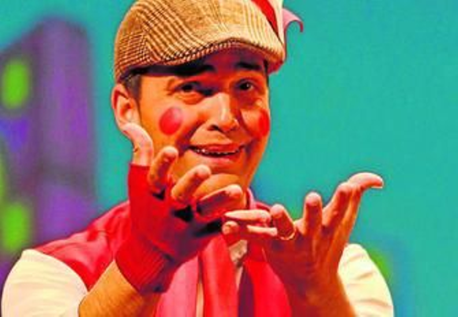 Uno de los componente de la comparsa.