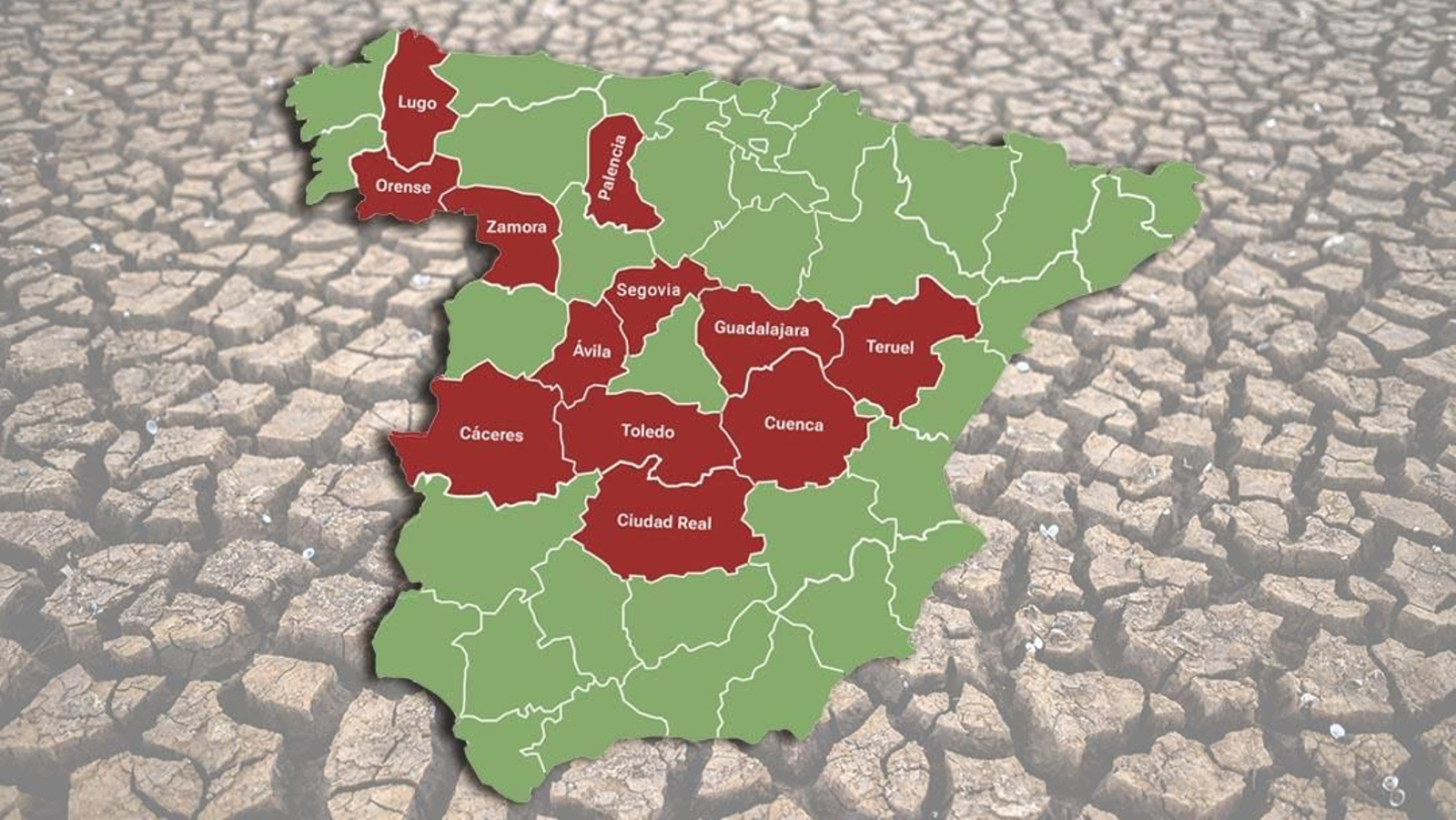 Infografía sobre las provincias que no han tenido equipo nunca en Primera División