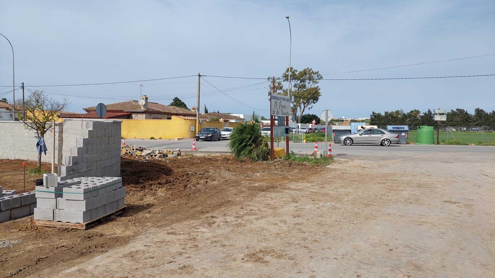 Trabajos de retranqueo.