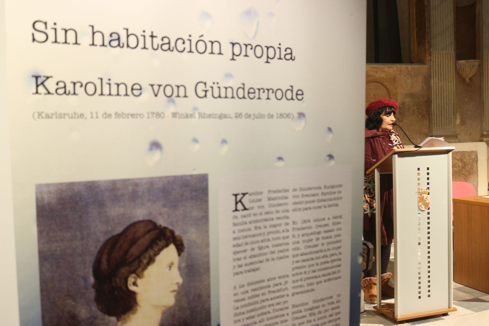 El pregón de Inma Calderón se acompañó de la inauguración de la muestra 'Sin habitación propia'.