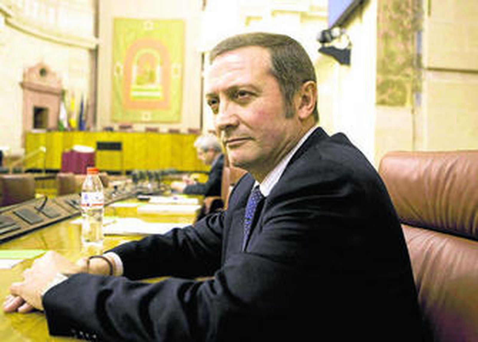 El ex diputado del PSOE-A Ramón Díaz, en el Parlamento andaluz.