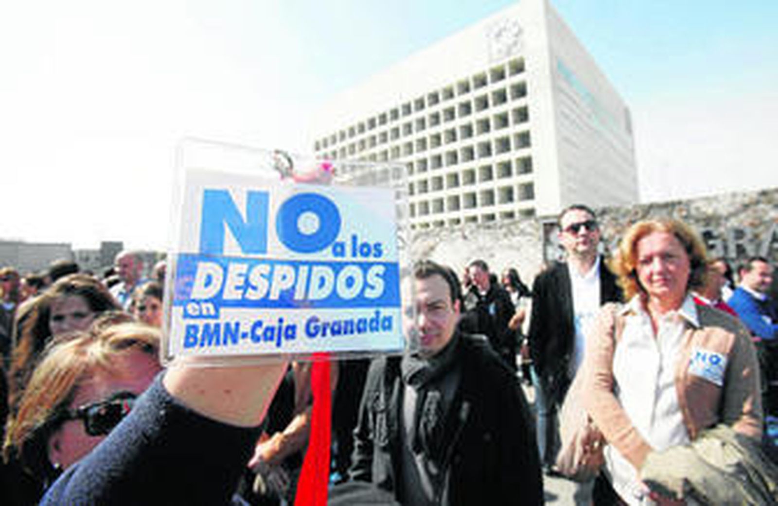 Imagen de archivo de una de las protestas que han llevado a cabo los trabajadores de BMN.