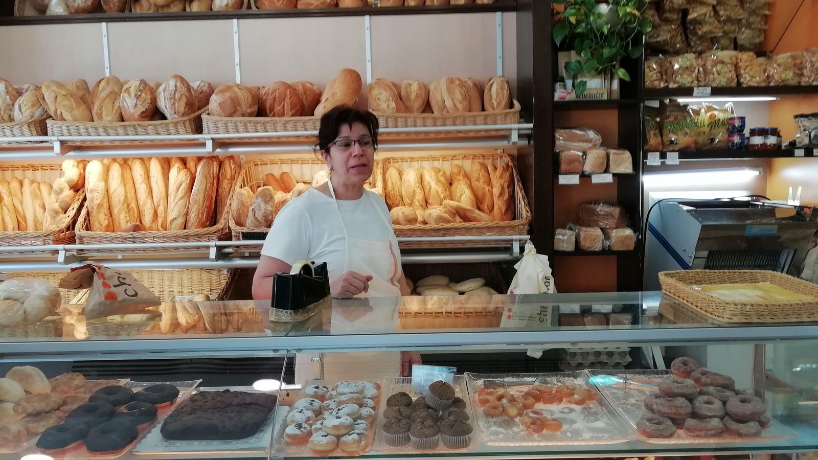 Dolores Pérez, una de las dueñas de la panadería Christian.