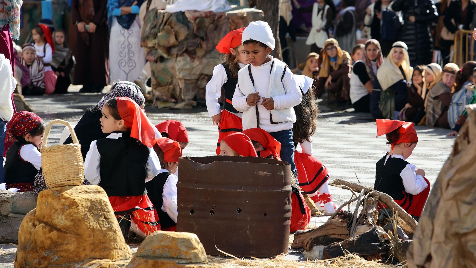 Imágenes del Belén Viviente de la plaza San Lucas en Jerez