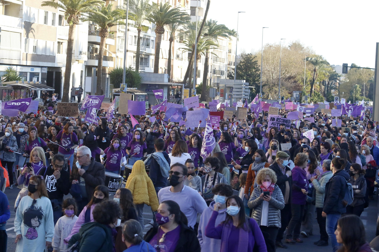 La manifestación del 8M en Córdoba, en fotografías