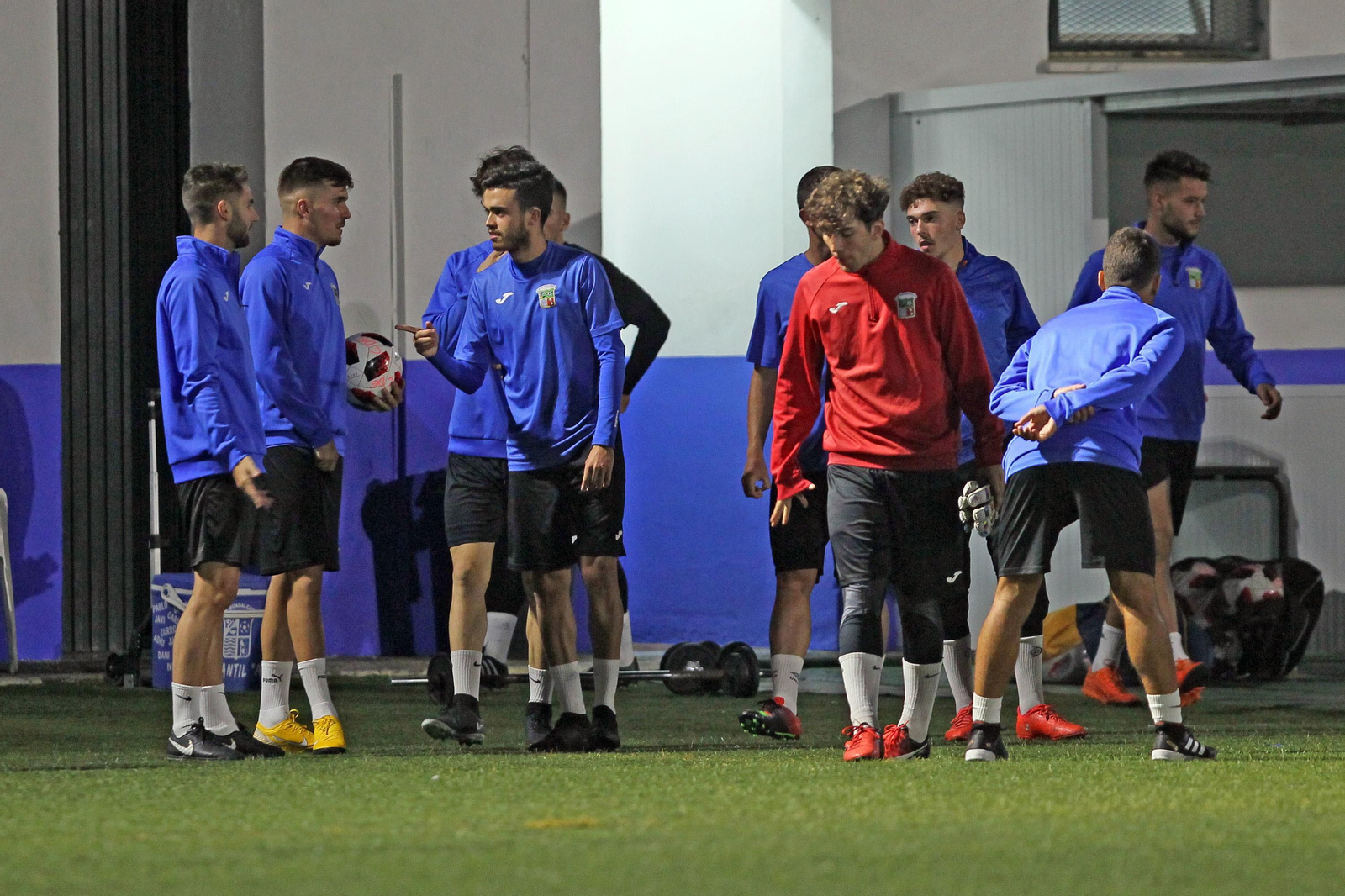 Primer entrenamiento de Jesús Mendoza como entrenador del Guadalcacín