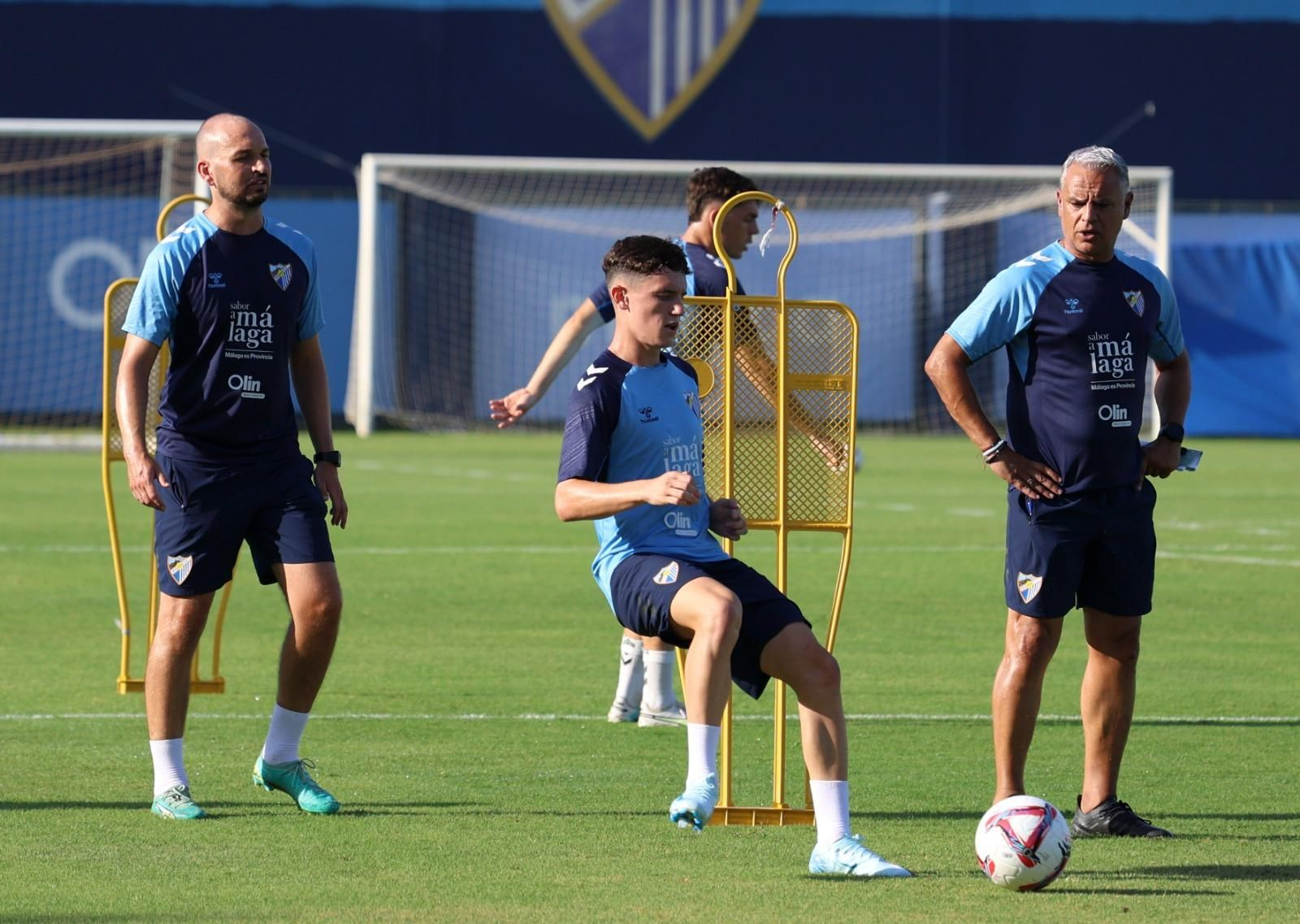 Haitam, como una moto en la última sesión del Málaga CF