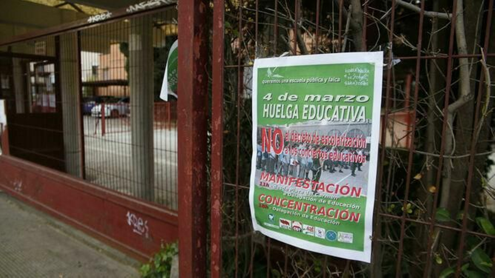 Seguimiento de la huelga de Educación en los pueblos de Granada