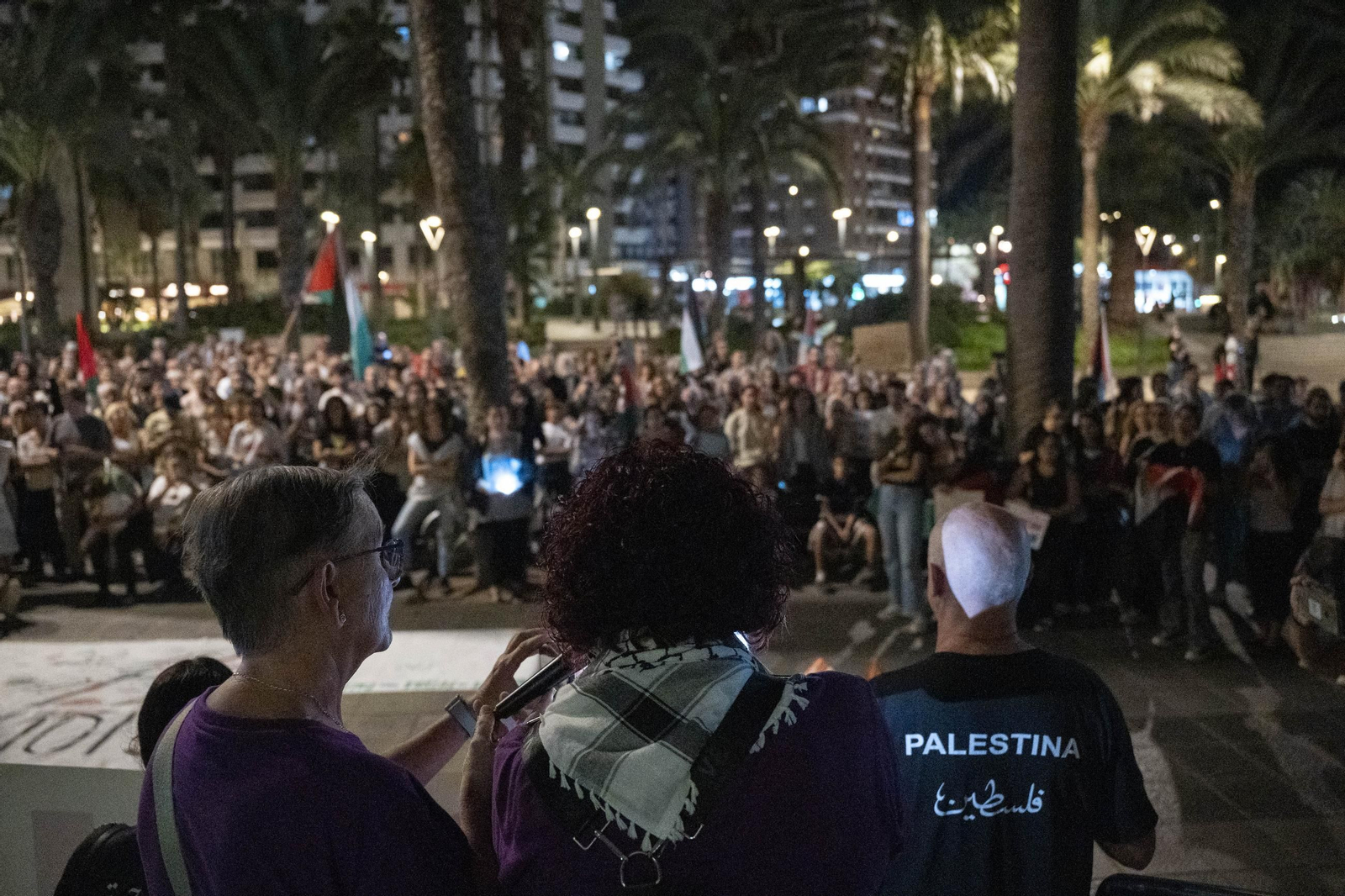 La Plataforma Almería por Palestina se manifiesta por la situación en Gaza, en imágenes