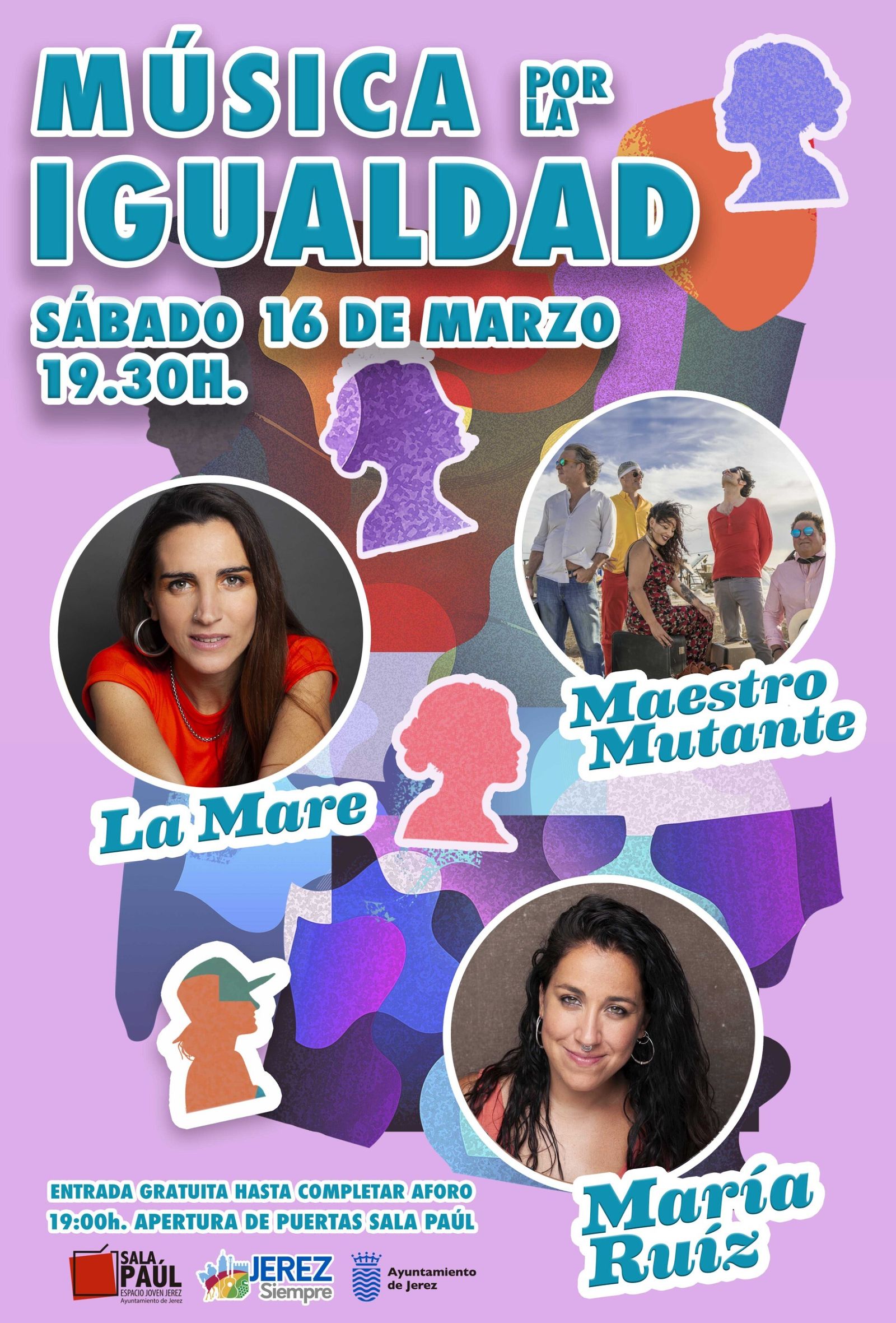 Cartel del concierto Música por la Igualdad