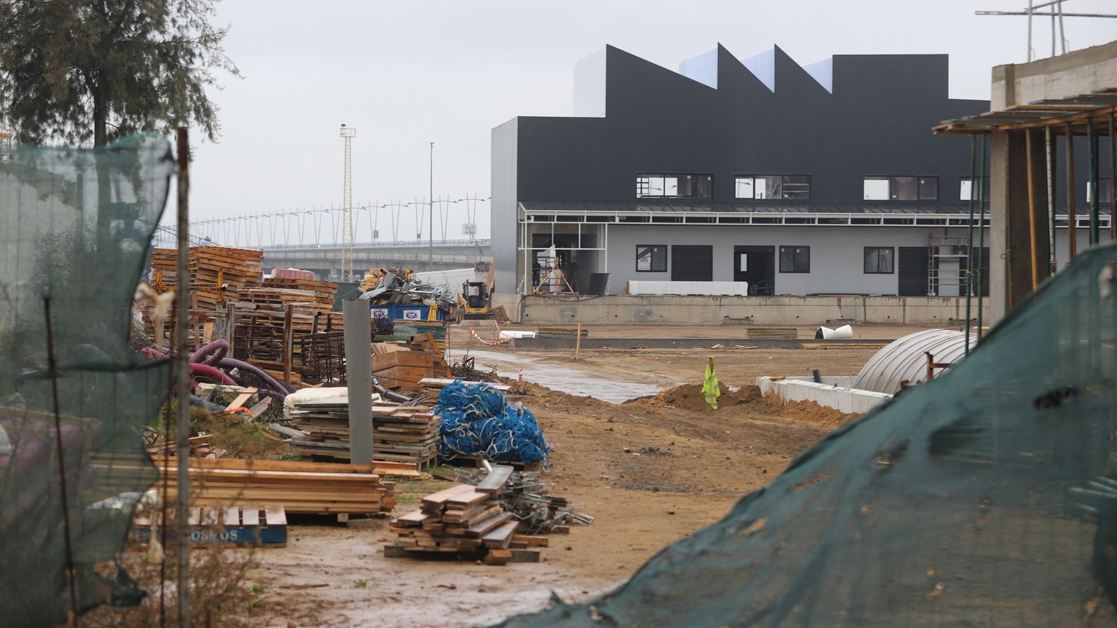 Imagen de las obras en la Ciudad del Marisco.