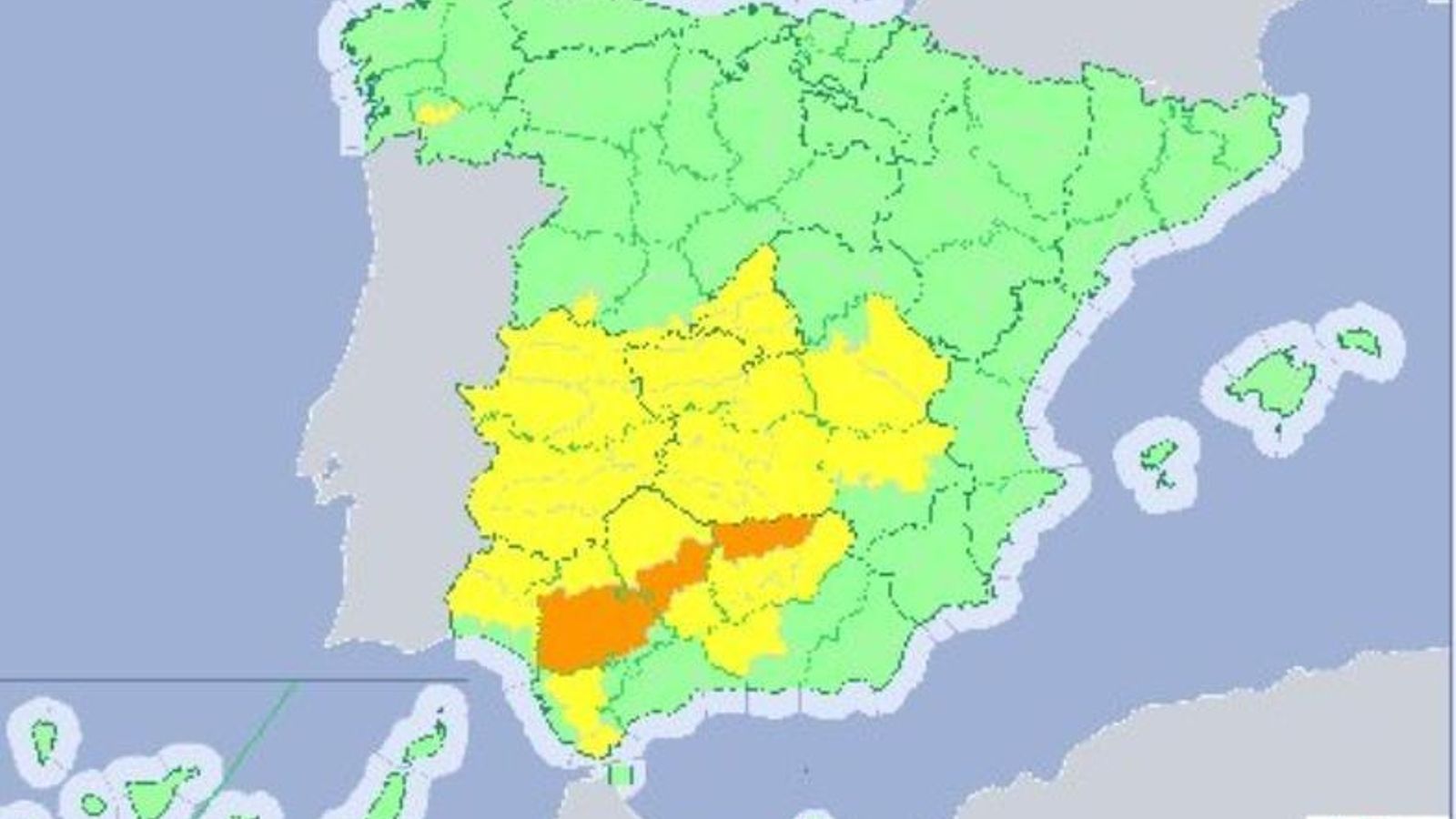 Alerta naranja para este lunes.