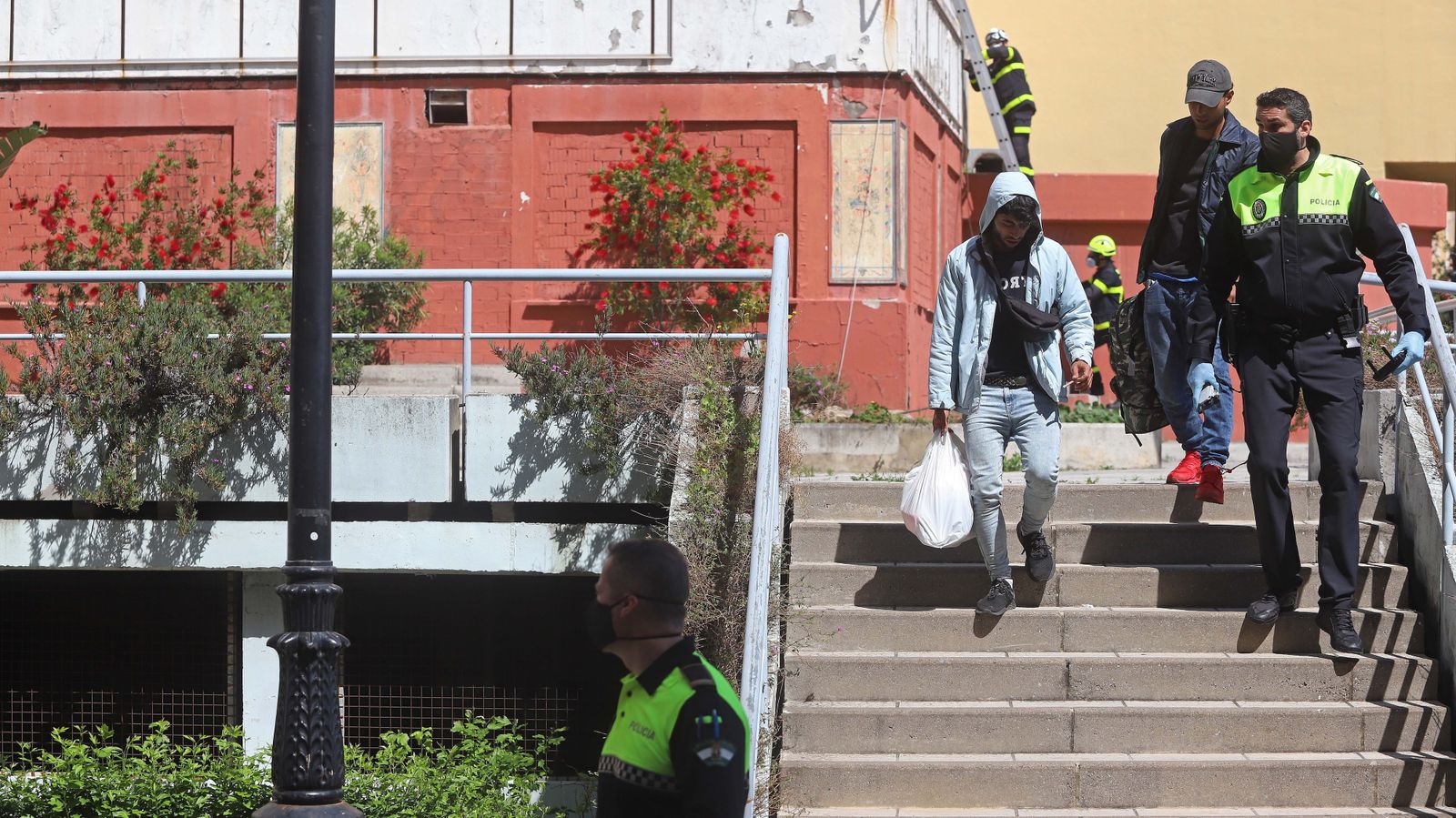 Desalojo del edificio La Escalinata