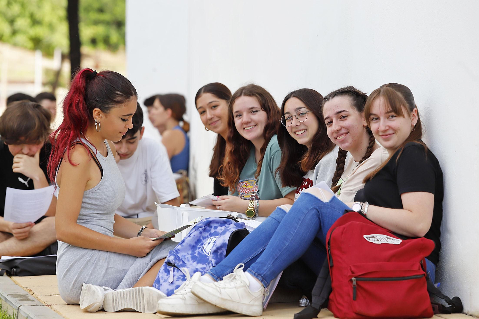 Imágenes del comienzo de las pruebas de evaluación para el acceso a la universidad en Huelva