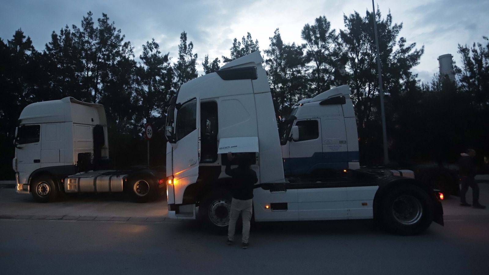Fotos de la marcha de camiones en el Campo de Gibraltar