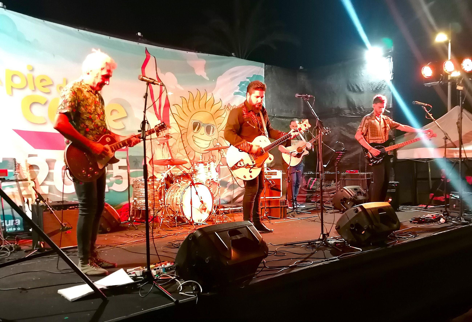 JJ Fuentes el pasado sábado en su concierto en Aguadulce.