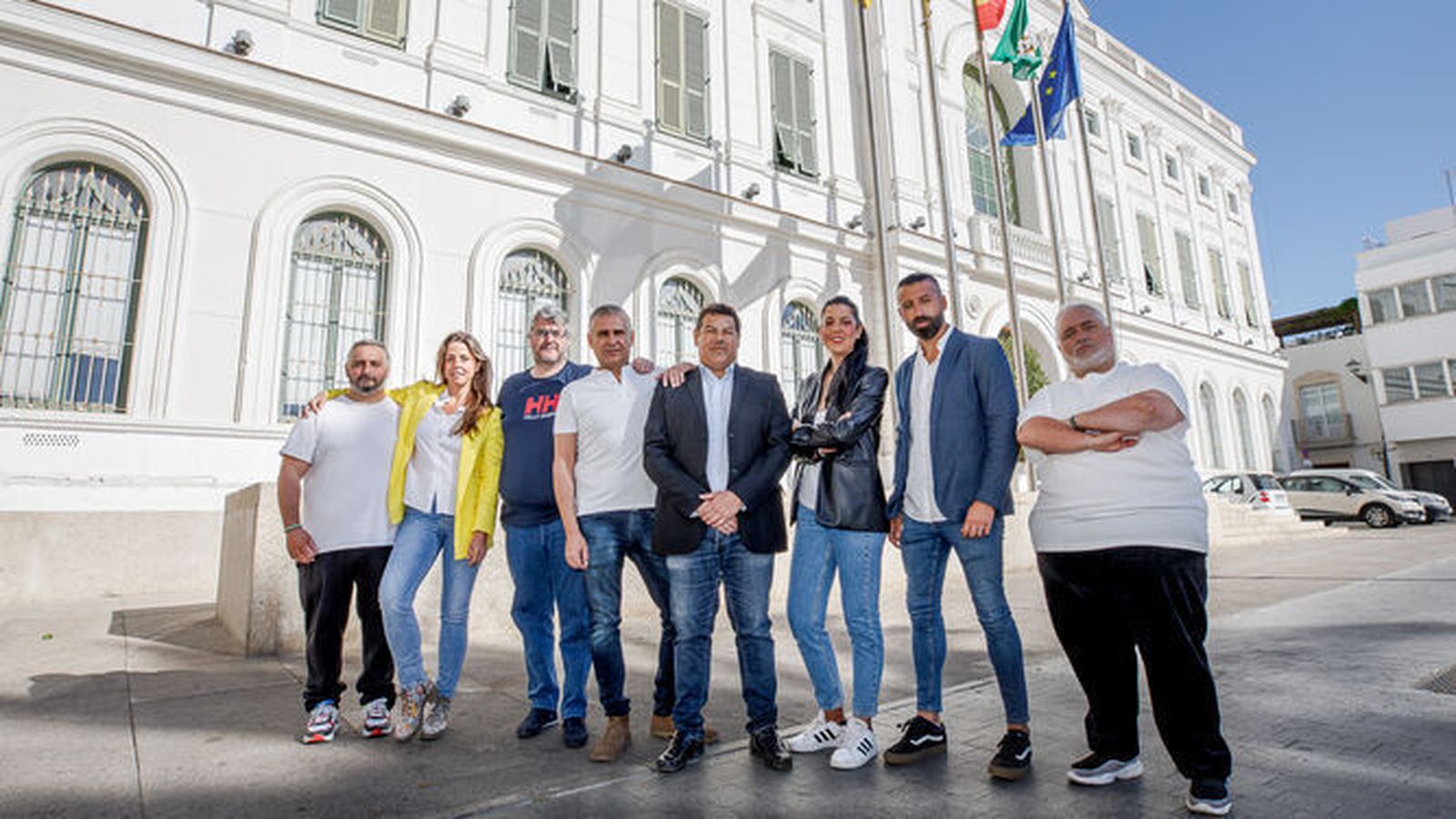 Parte de la candidatura de El Puerto Sí  para las elecciones municipales.