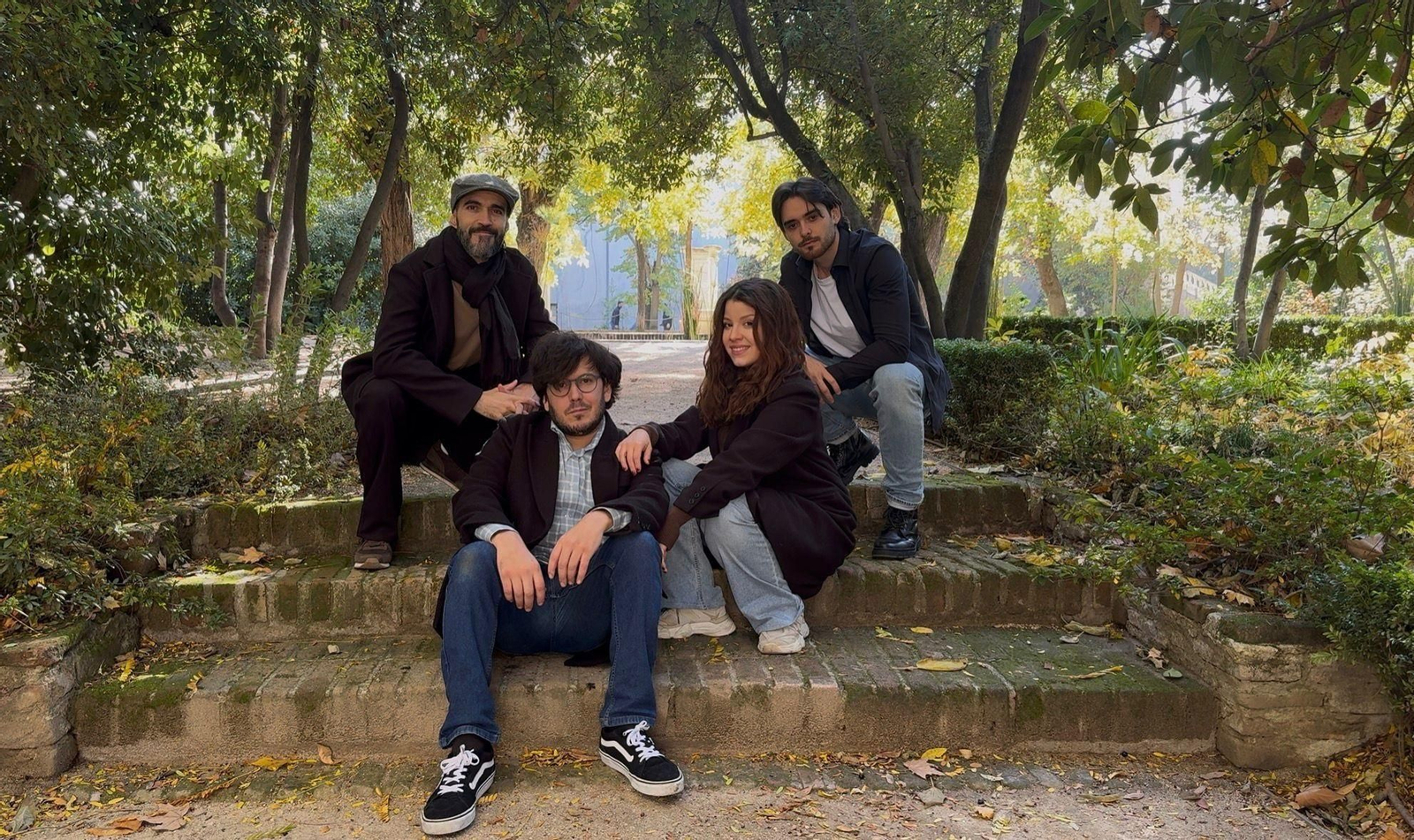 Los actores Aitor Orlandi, Rafa Meléndez, Francisco Recio y Alba Molina