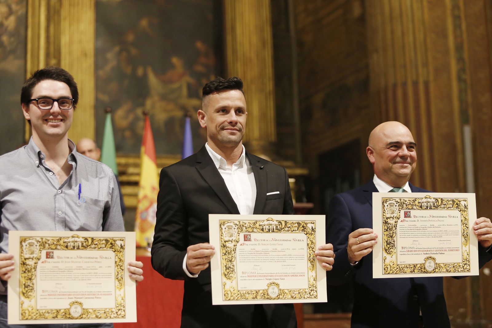 El rapero Haze, en el acto entrega de los Premios Extraordinarios de la US