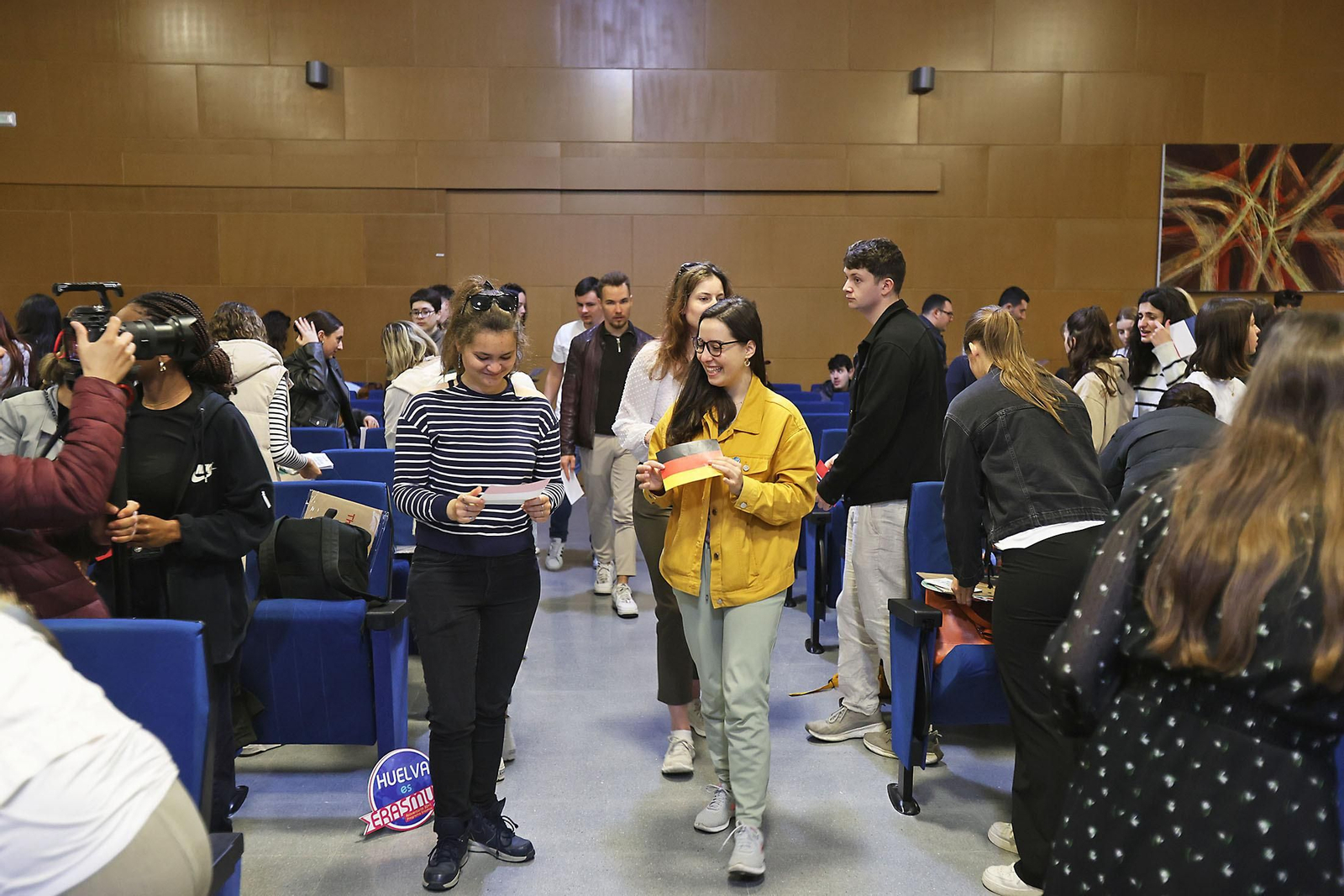 Imágenes de la Welcome Ceremony para dar la bienvenida al alumnado Erasmus que estudiará en la UHU