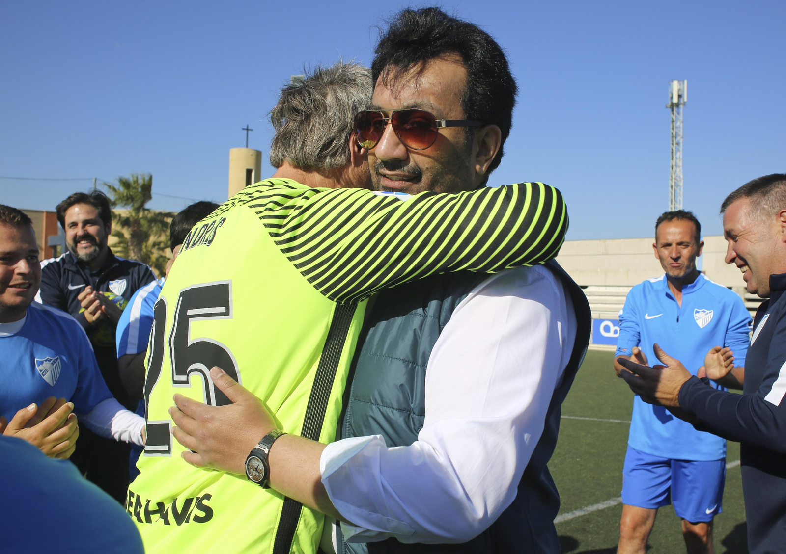 Las fotos del jeque Al-Thani con el Málaga Genuine