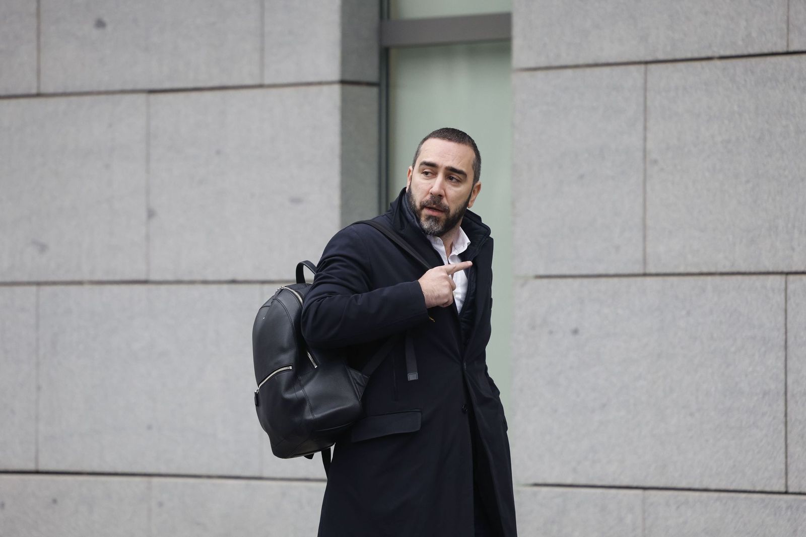 El empresario Víctor de Aldama, a las puertas de la Audiencia Nacional.