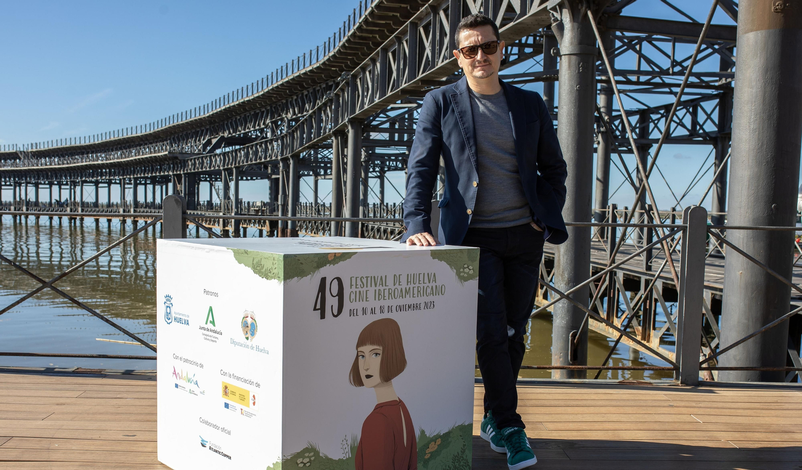 El productor, José Alba en Huelva.