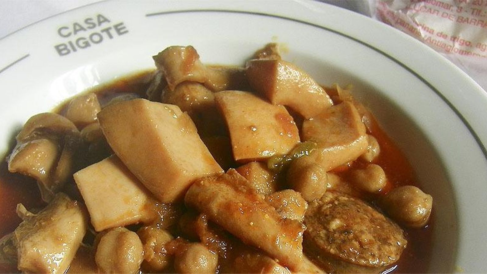 Menudo de chocos de Casa Bigote.