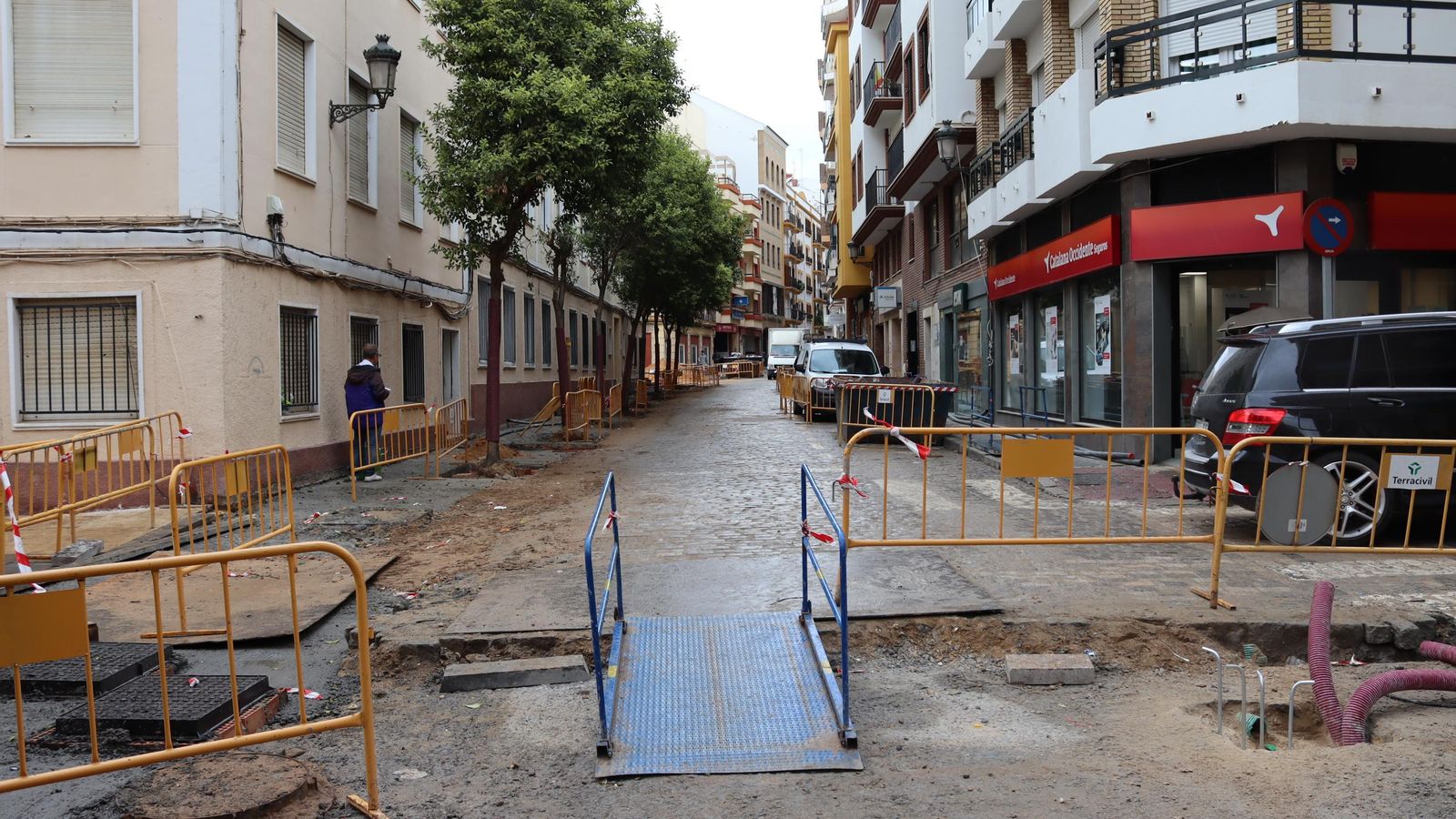 Obras en la calle Palos