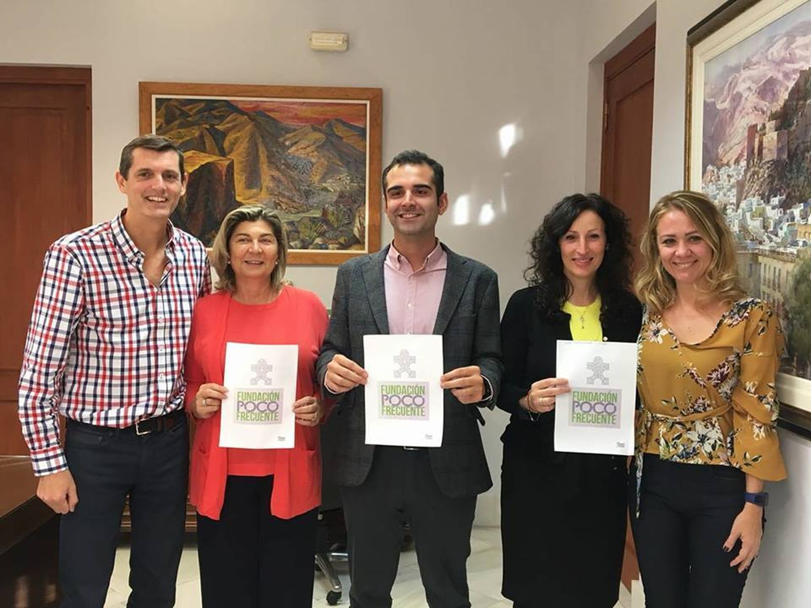 Pacheco, con Abad y Vázquez.