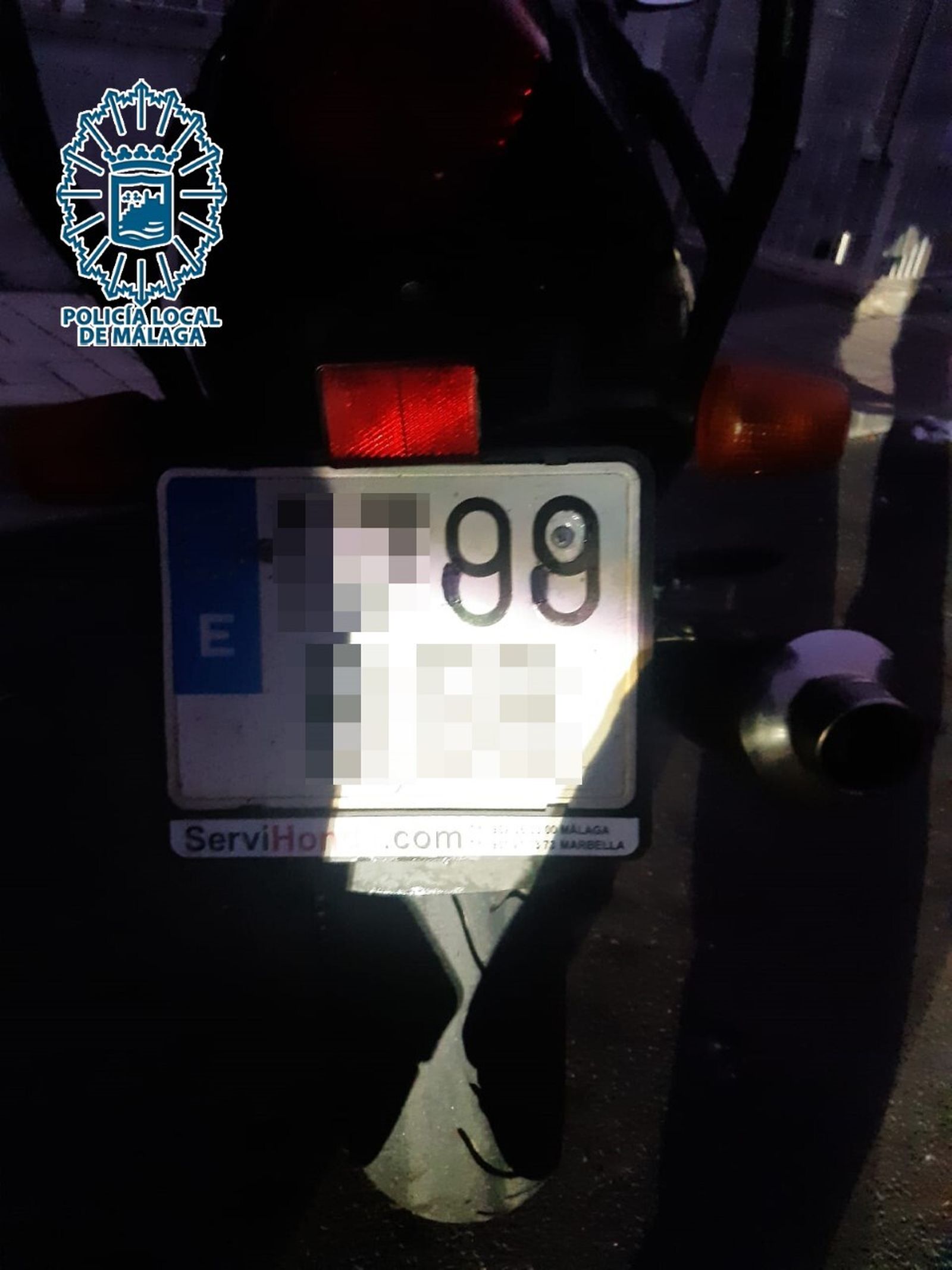 La matrícula manipulada