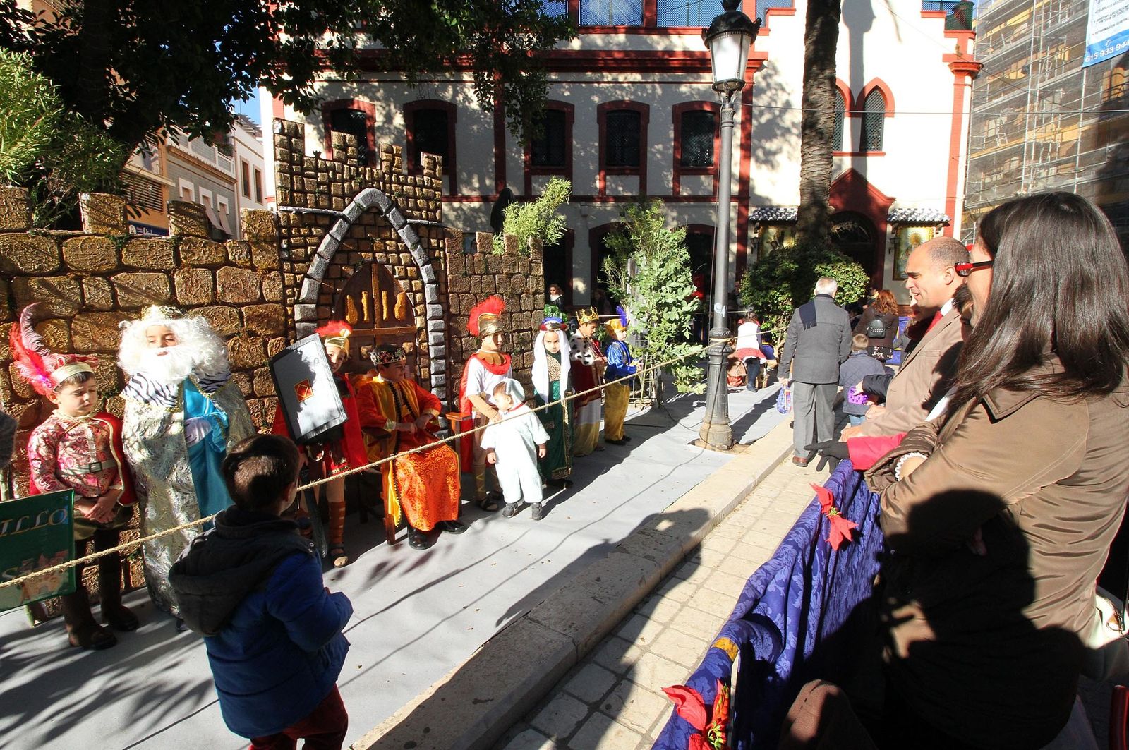 Imágenes del Belén viviente del Colegio María Inmaculada.