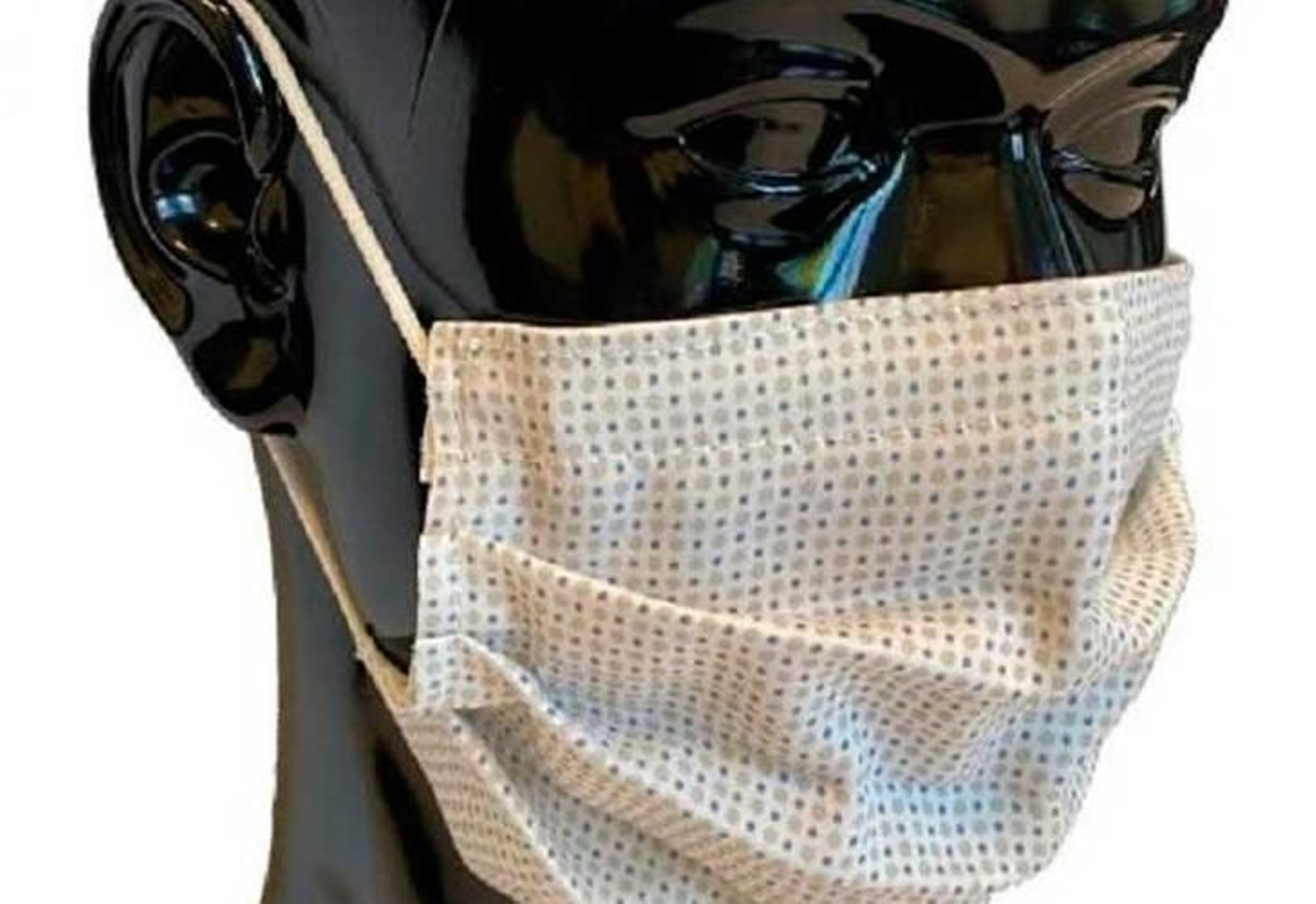 Foto de referencia del posible uso como mascarilla de este innovador tejido creado en la Universidad de Indiana. Foto de referencia del posible uso como mascarilla de este innovador tejido creado en la Universidad de Indiana.