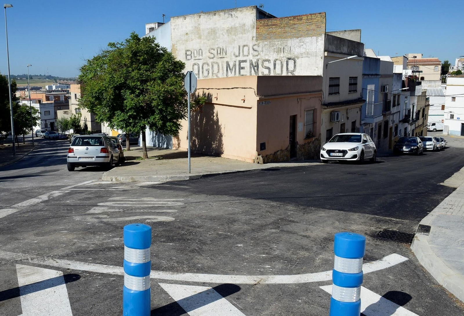 Reasfaltado de calles en El Agrimensor.