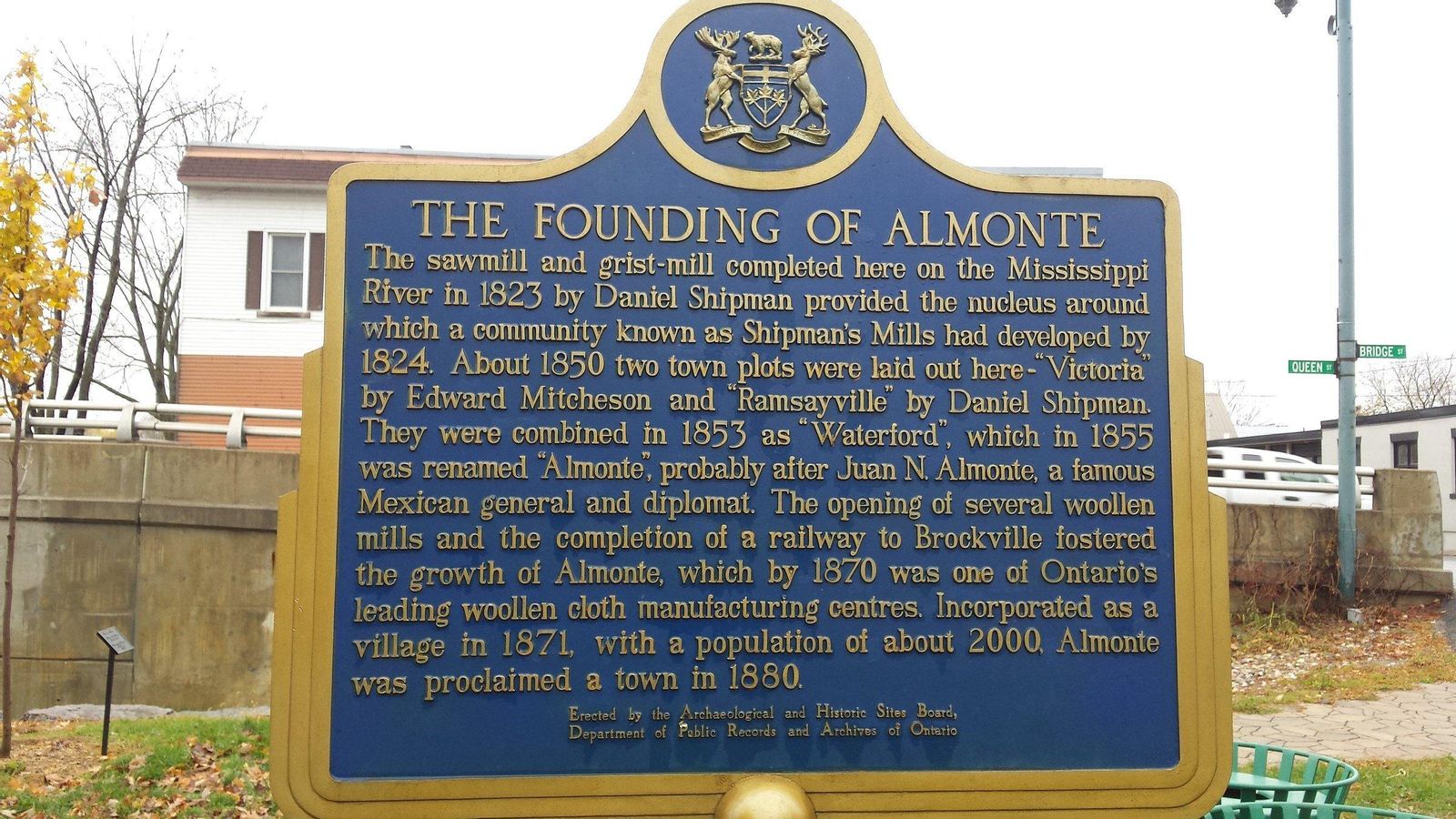 Fundación de la Almonte canadiense
